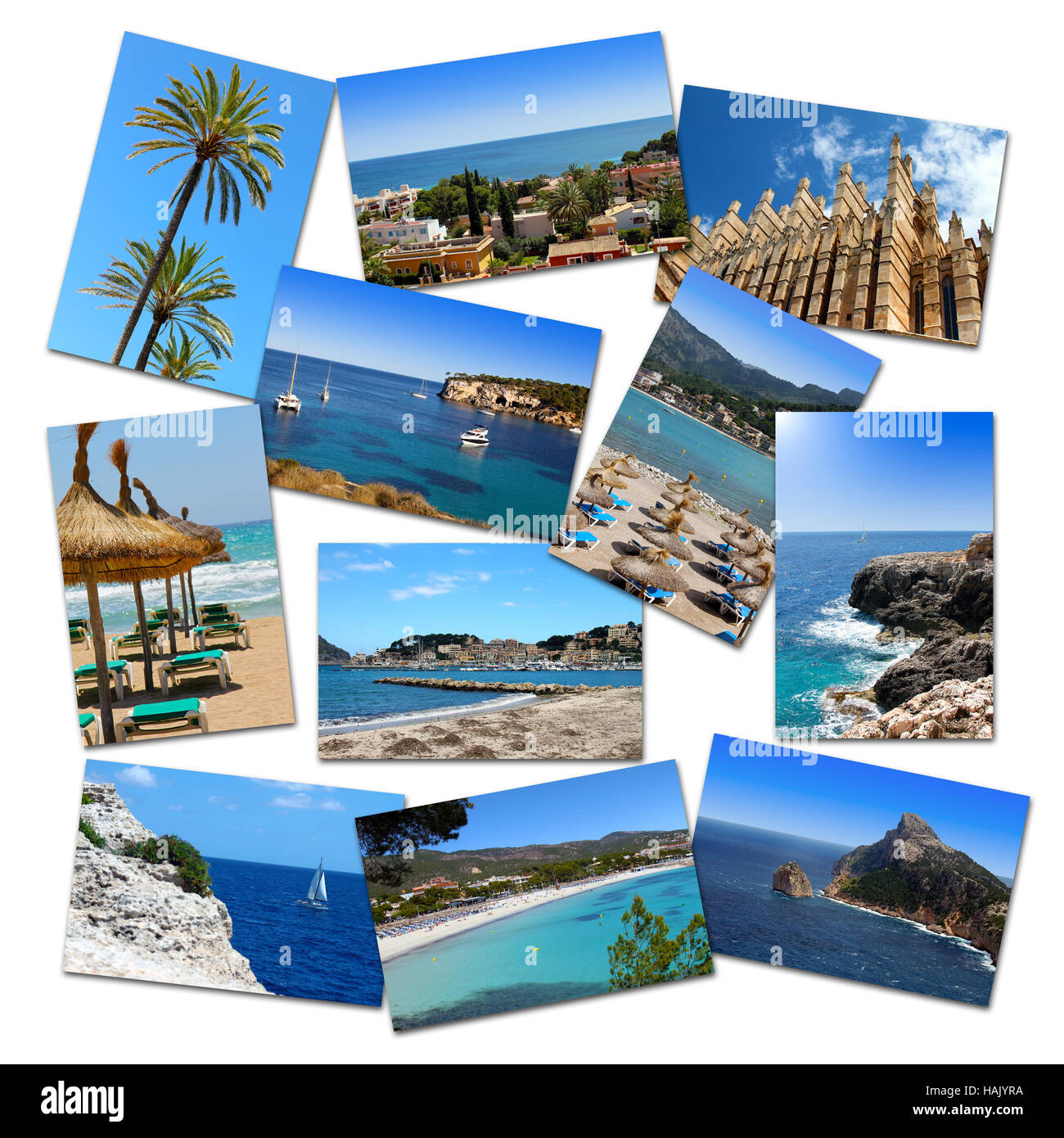photo collage from mallorca vacations Stock Photo