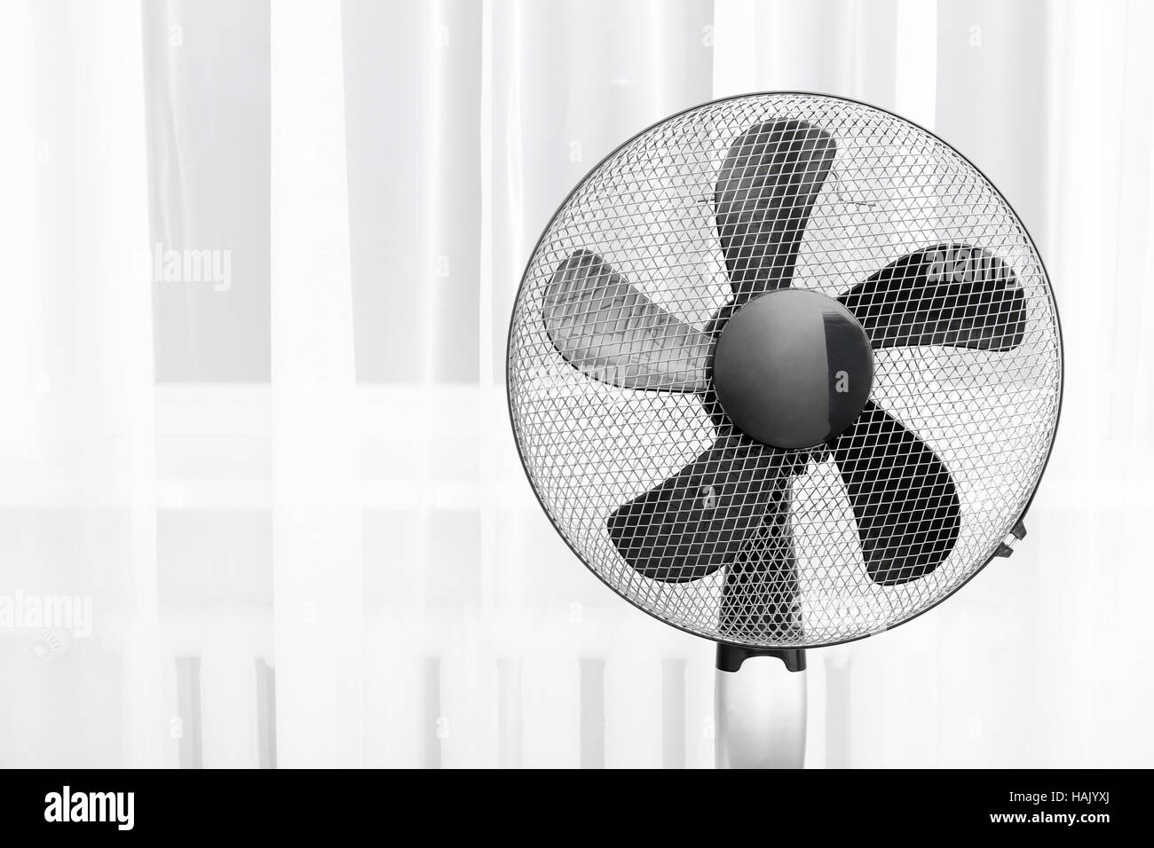 electric fan in the room Stock Photo