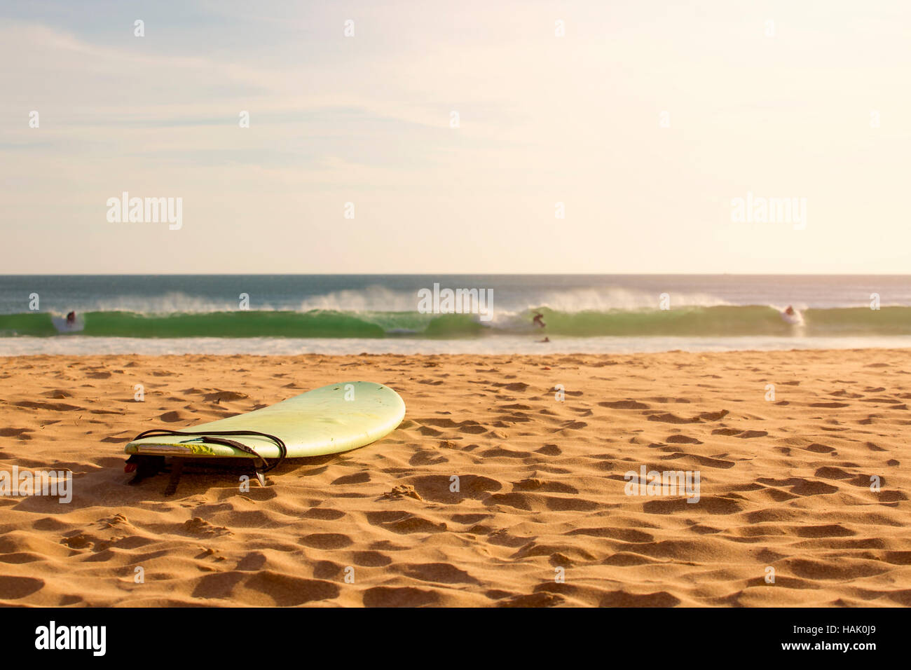 Surfboard in the sand hires stock photography and images Alamy