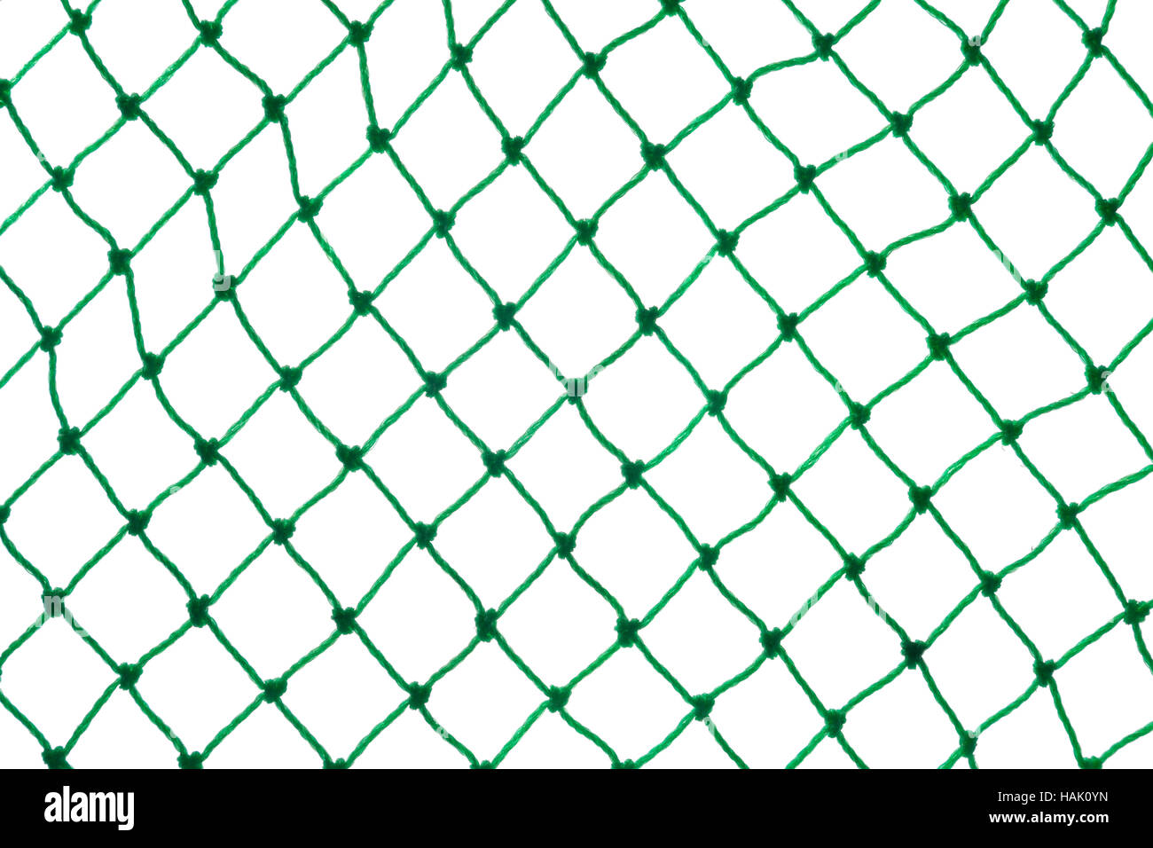 green net on white background Stock Photo