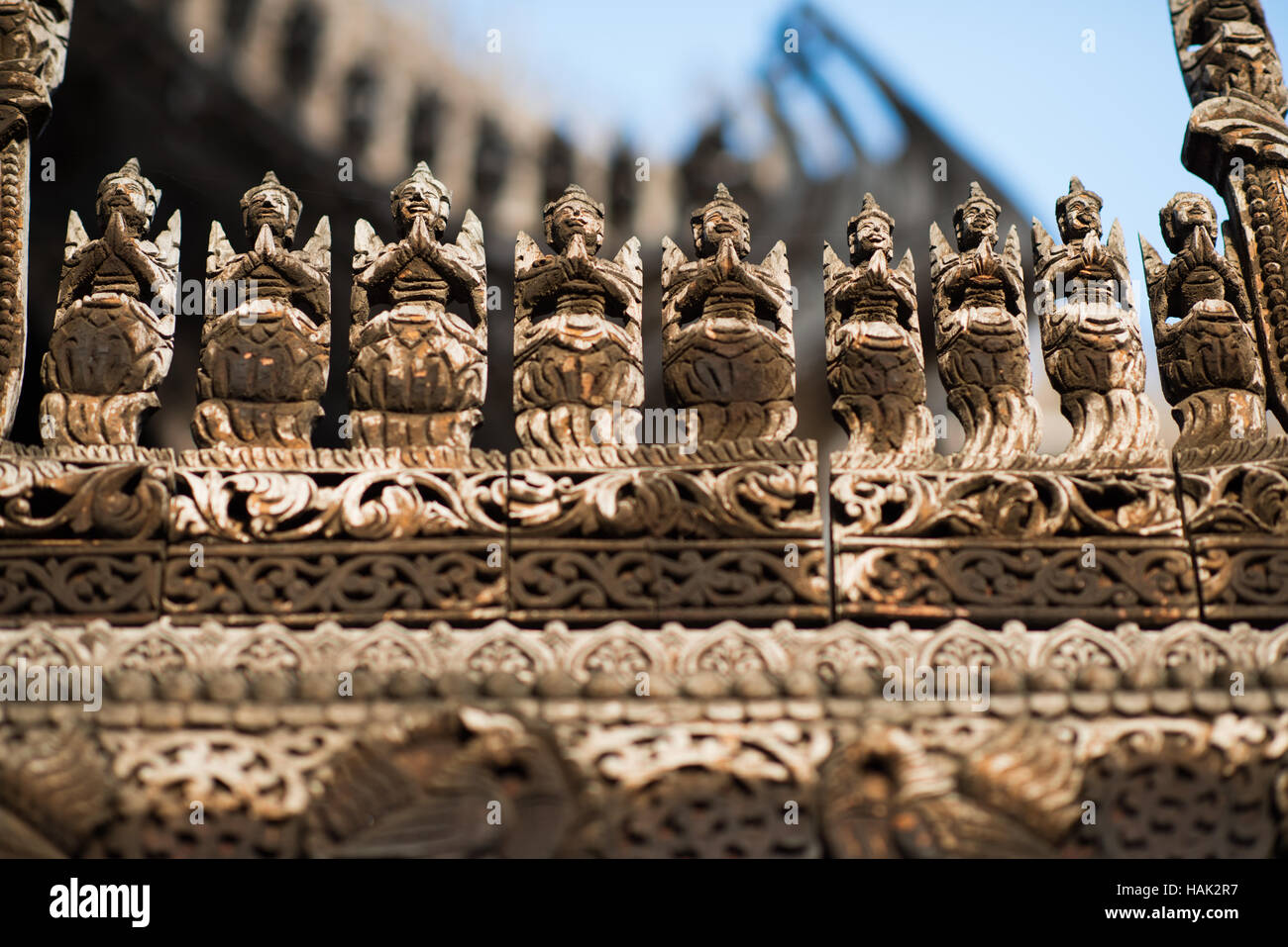Shwenandaw Monastery Wood Carvings Mandalay Myanmar // MANDALAY ...