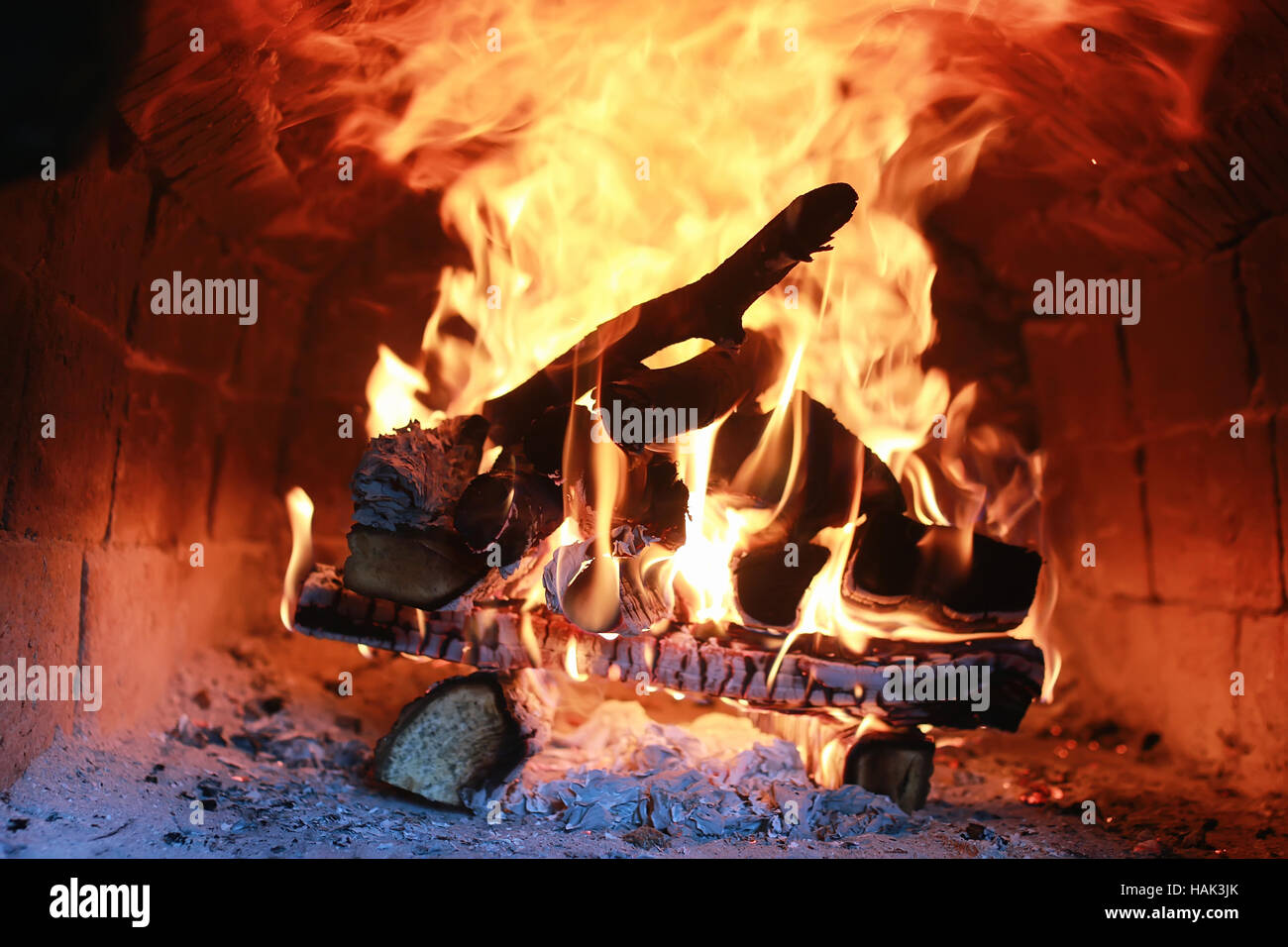 flame fire in the oven Stock Photo Alamy