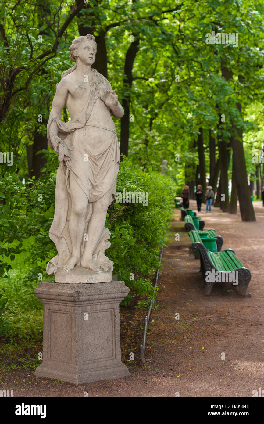 Sculpture Delphic Sibyl, sculptor D. Bonazzi Stock Photo