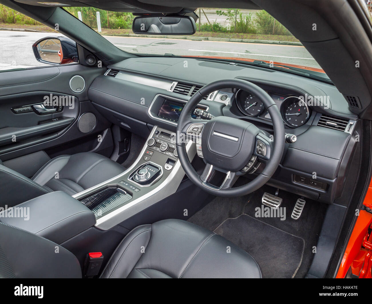 Hong Kong, China Oct 12, 2016 : Range Rover Evoque Convertible Interior on  Oct 12 2016 in Hong Kong Stock Photo - Alamy