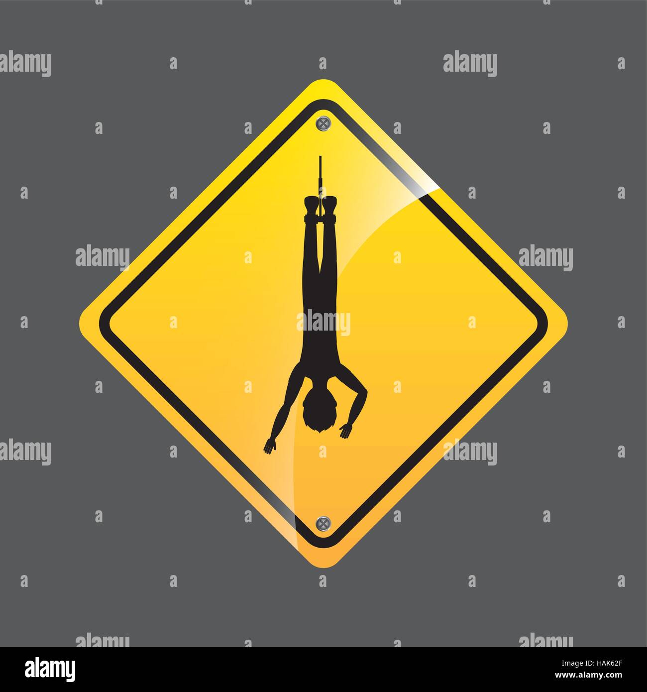 Bungee jump challenge Stock Vector Images Alamy