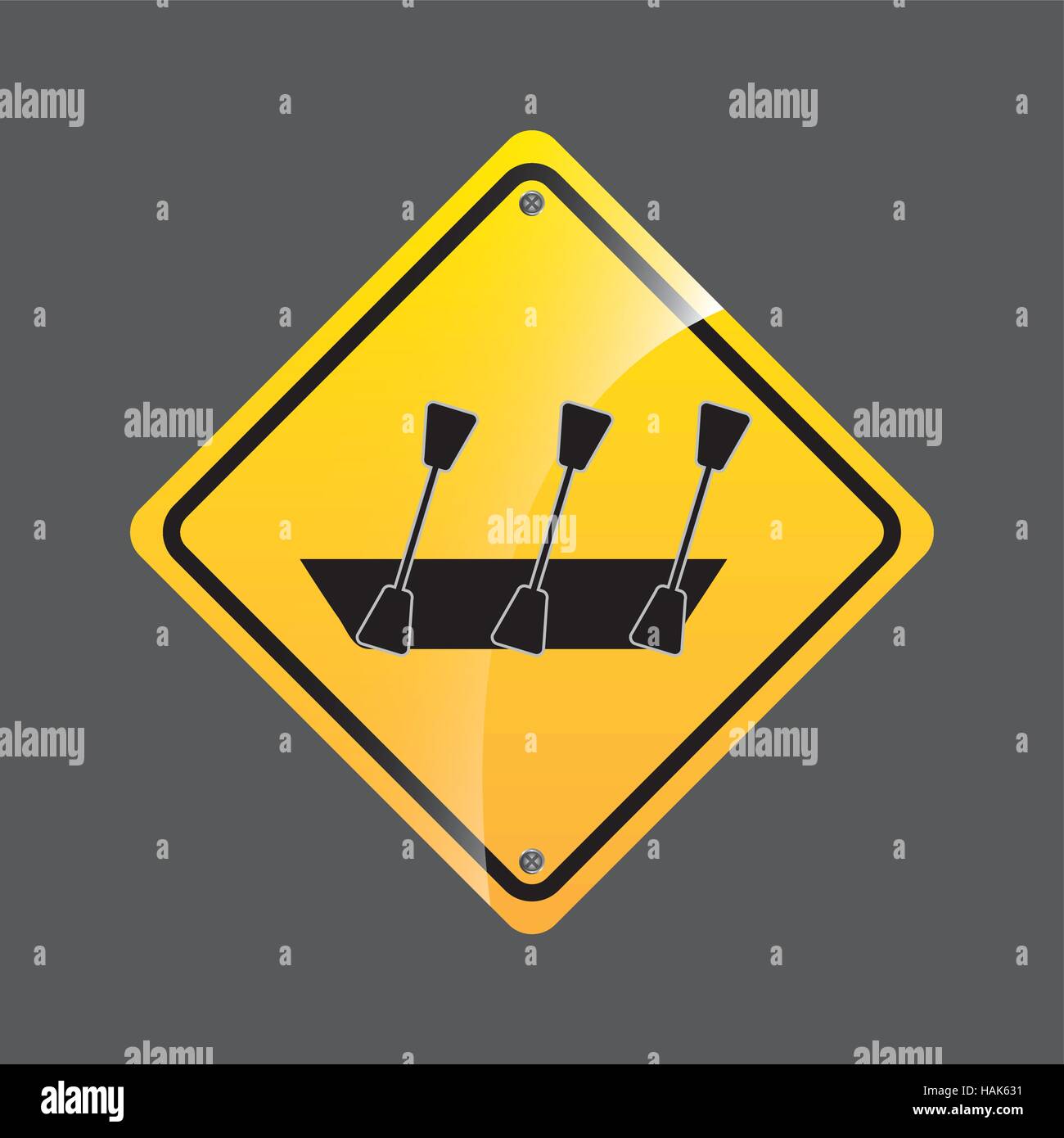 Row Boating Sign Kayak surfer Stock Vector Images - Alamy