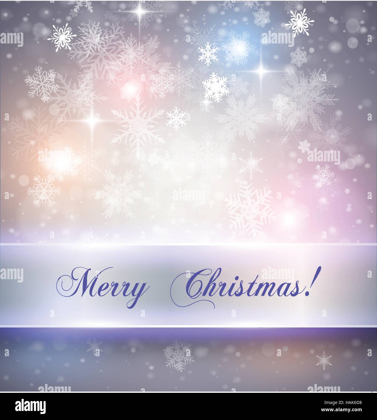 Christmas elegant background with snowflakes, vector illustration Stock ...