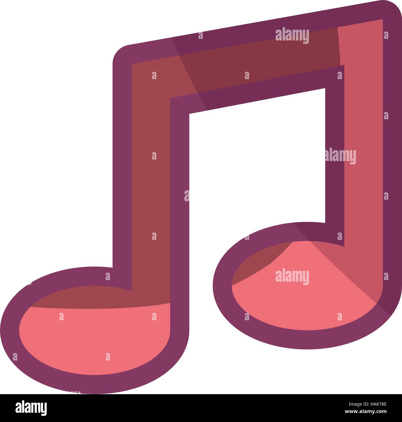 music note isolated icon vector illustration design Stock Vector Image ...