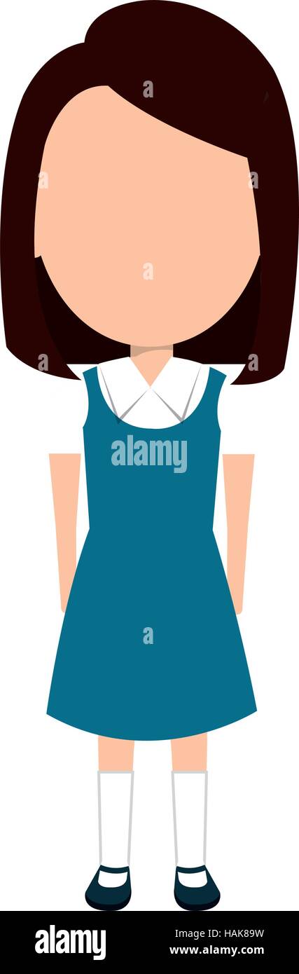 girl student character isolated icon vector illustration design Stock ...