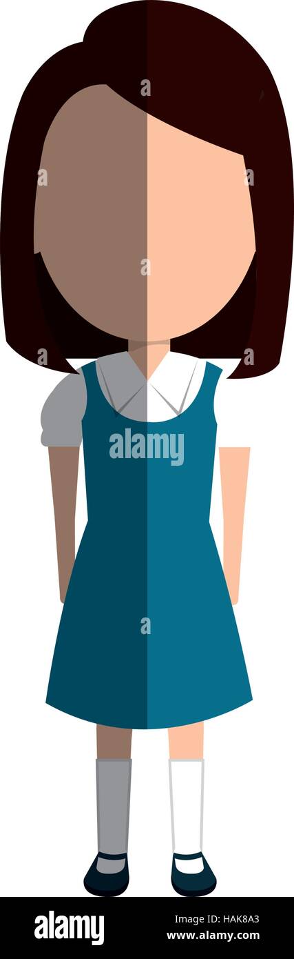 girl student character isolated icon vector illustration design Stock ...