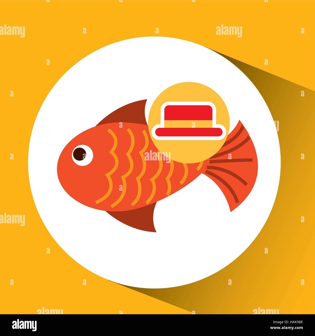 travel tourist hat concept fish icon vector illustration eps 10 Stock ...