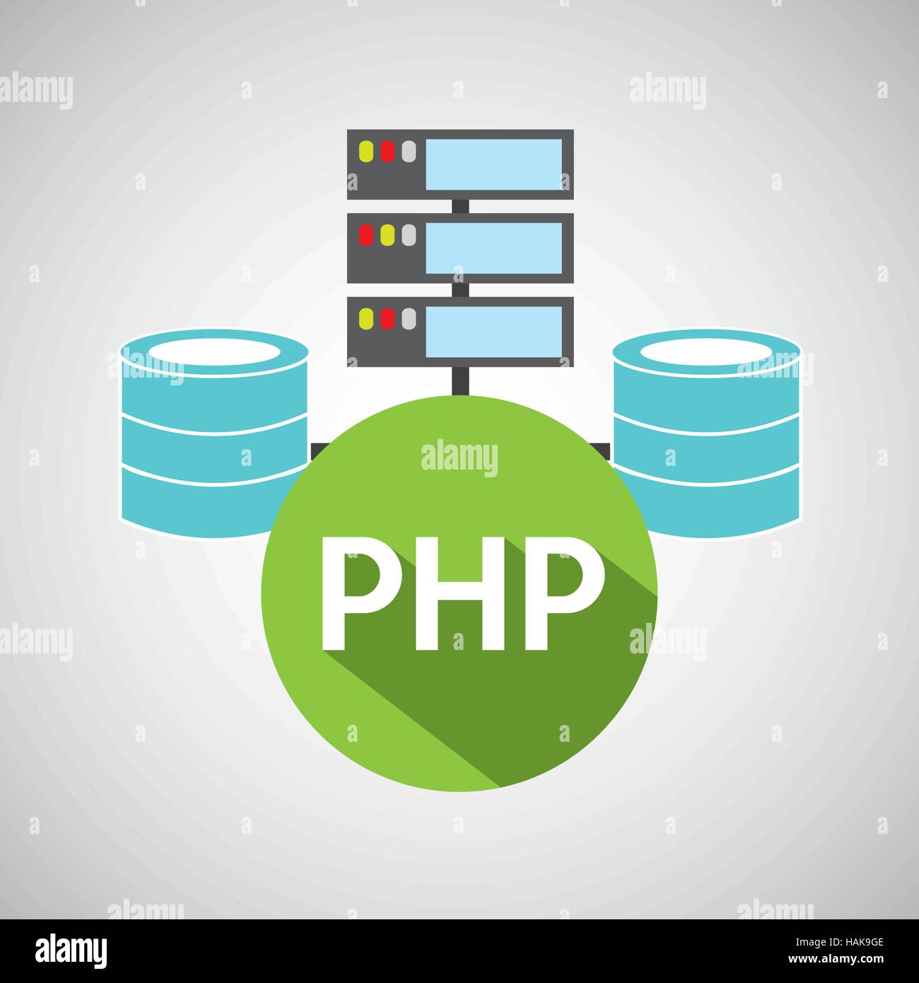 php language data base storage vector illustration eps 10 Stock Vector ...