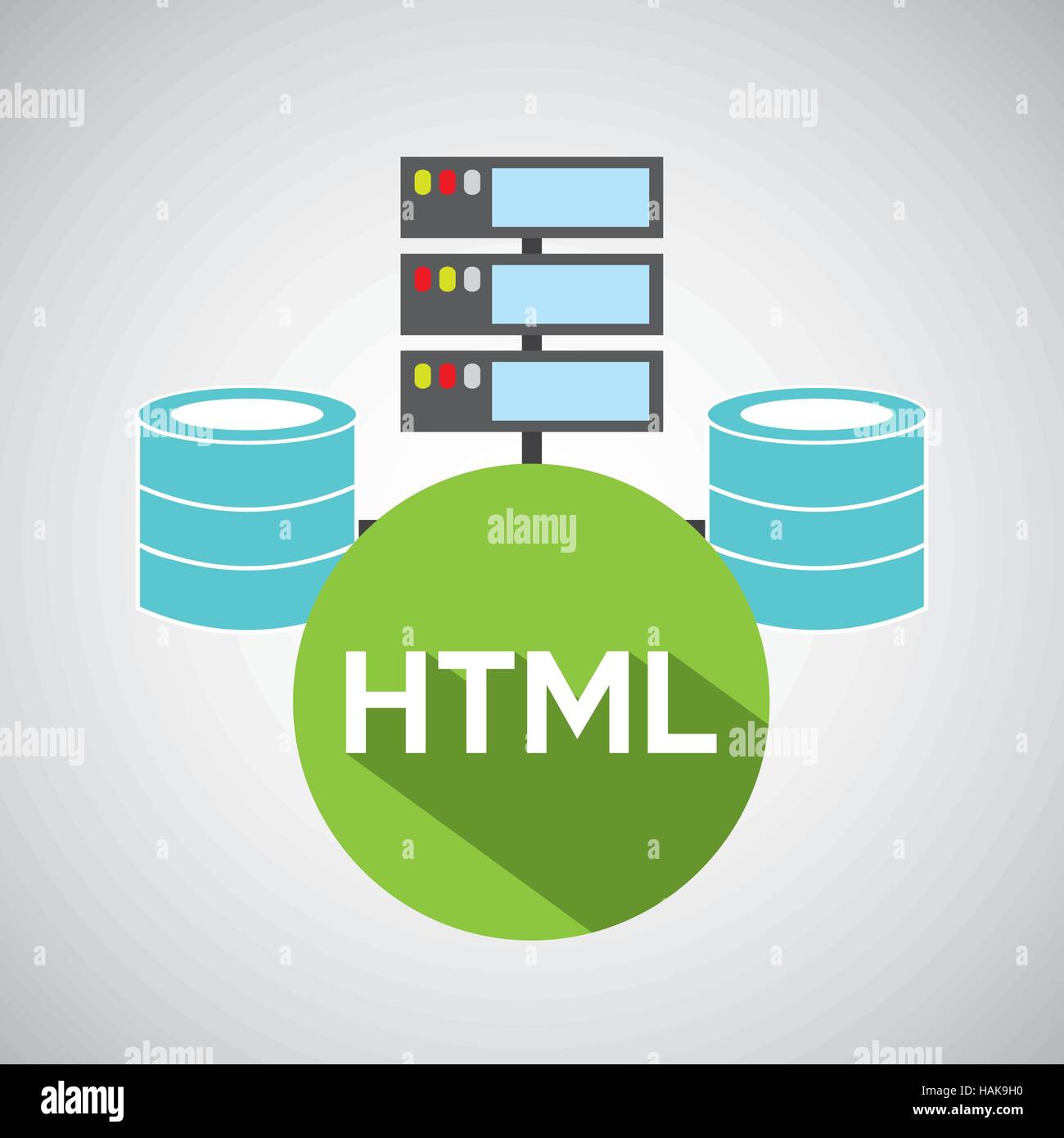 html language data base storage vector illustration eps 10 Stock Vector ...