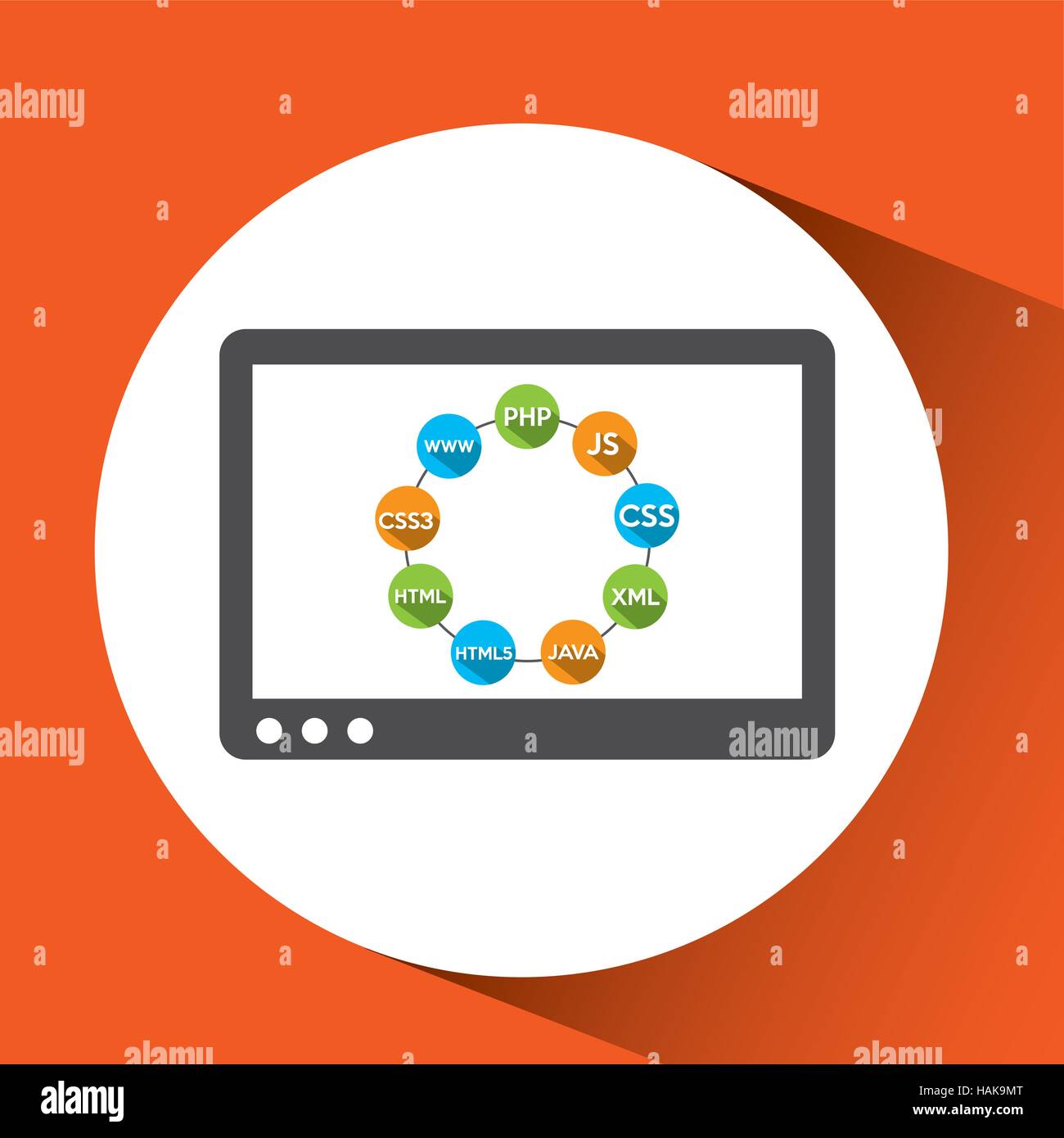 programming languages technology device vector illustration eps 10 ...