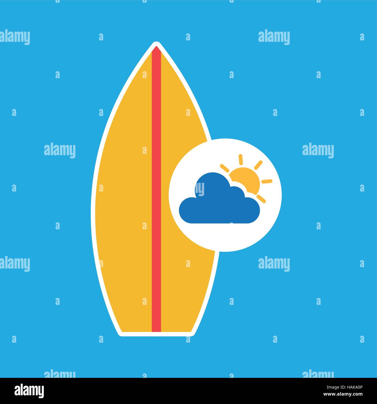 summer vacation design surfboard vector illustration eps 10 Stock ...