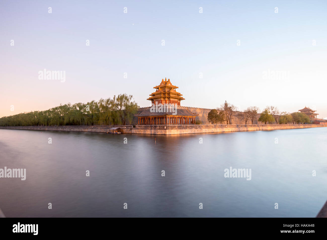 Watchtower, Forbidden City, Beijing, China Stock Photo