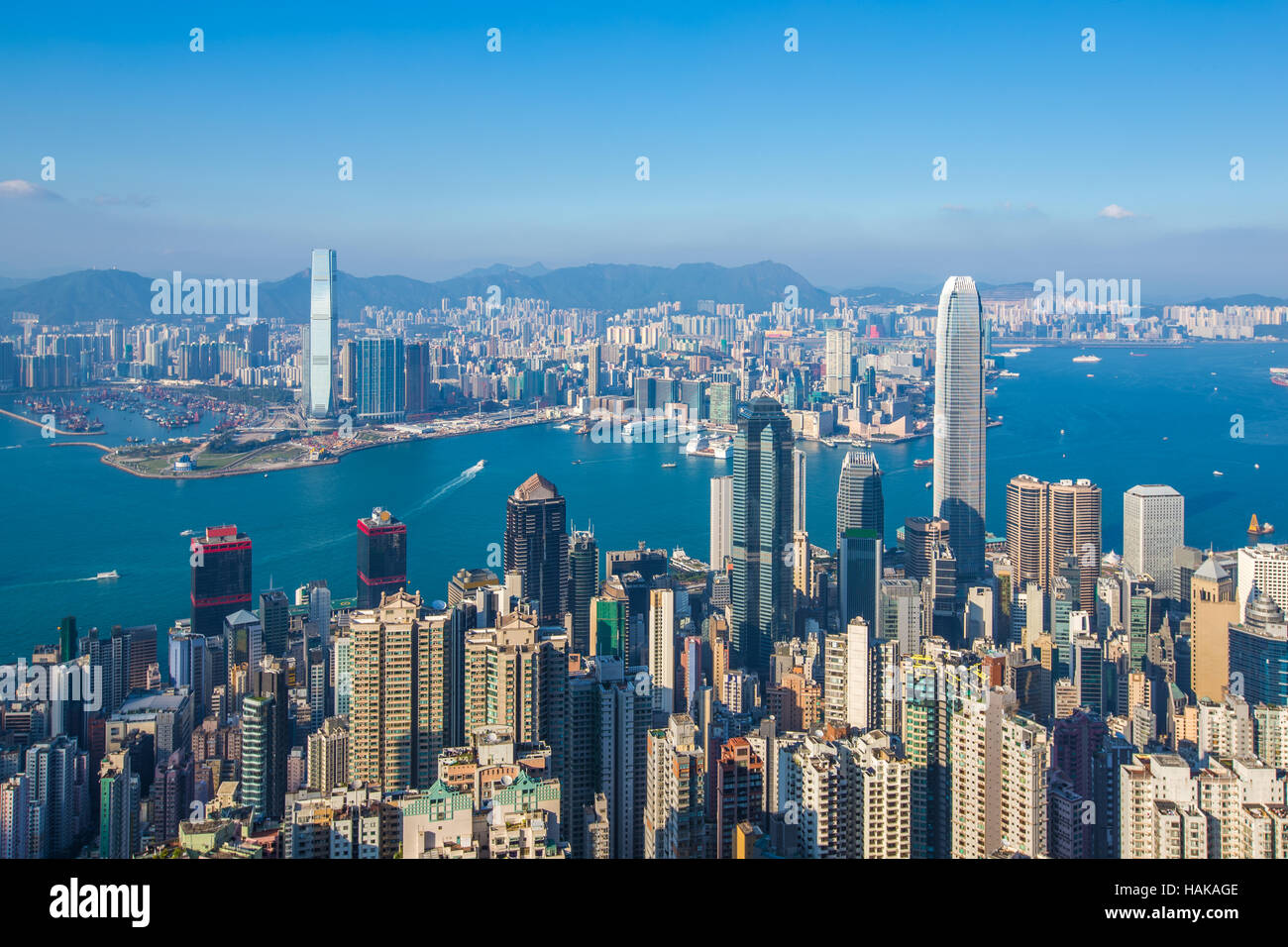 Hong kong harbor from ship hi-res stock photography and images - Alamy