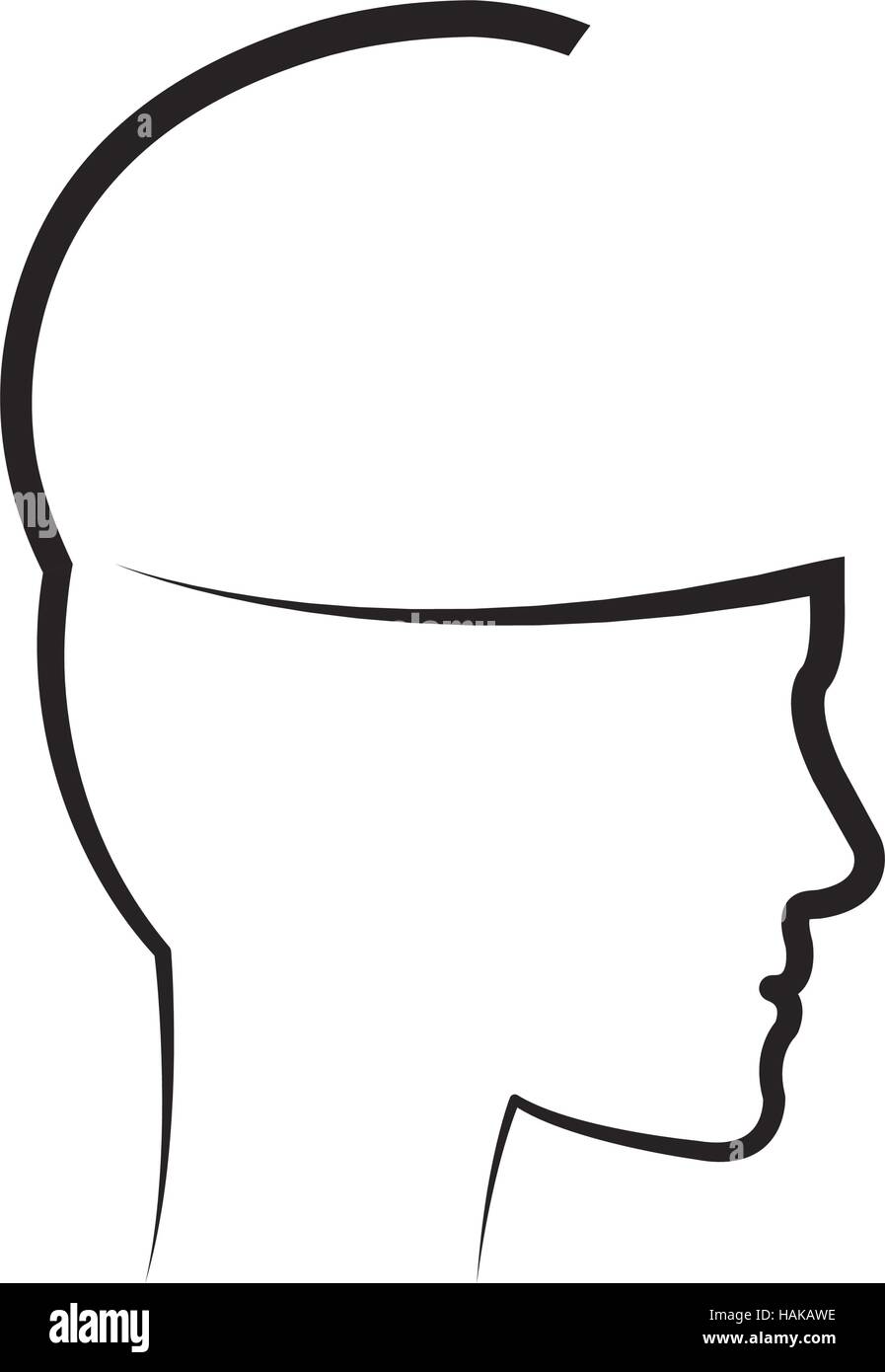 Human head silhouette icon vector illustration graphic design Stock ...