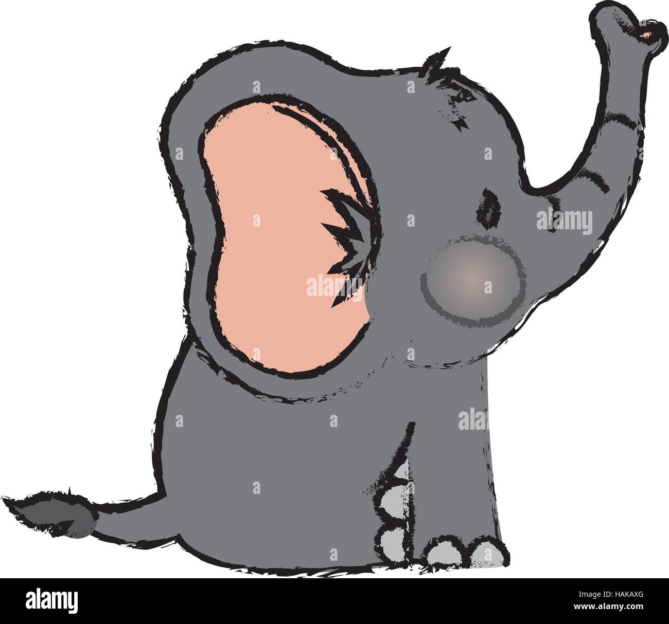 Baby elephant cartoon icon vector illustration graphic design Stock Vector  Image & Art - Alamy