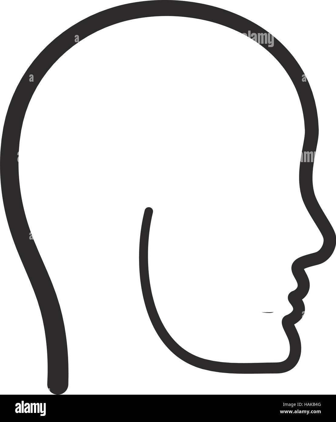 Human head silhouette icon vector illustration graphic design Stock ...