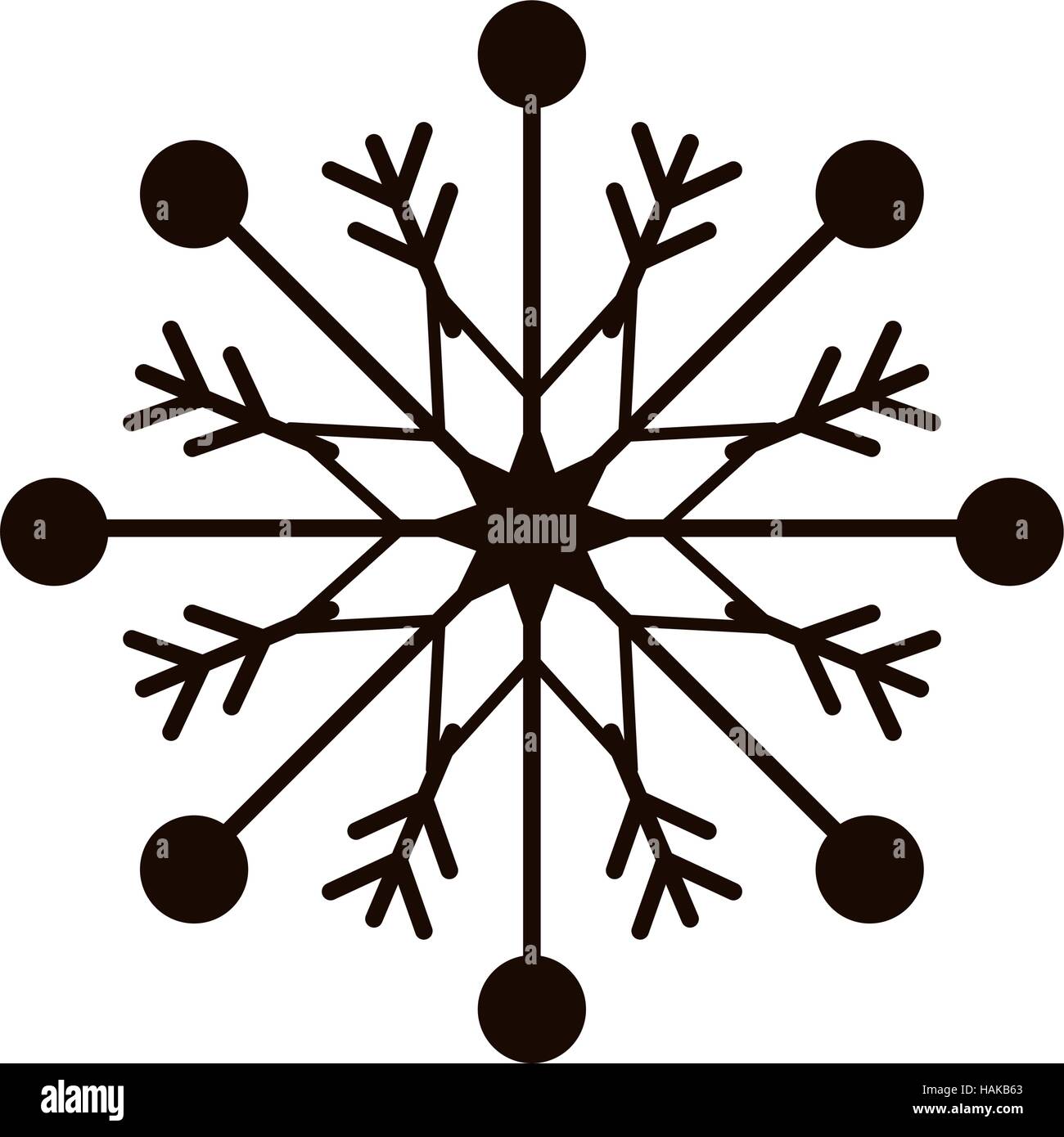 snowflake xmas winter icon vector illustration graphic design Stock ...