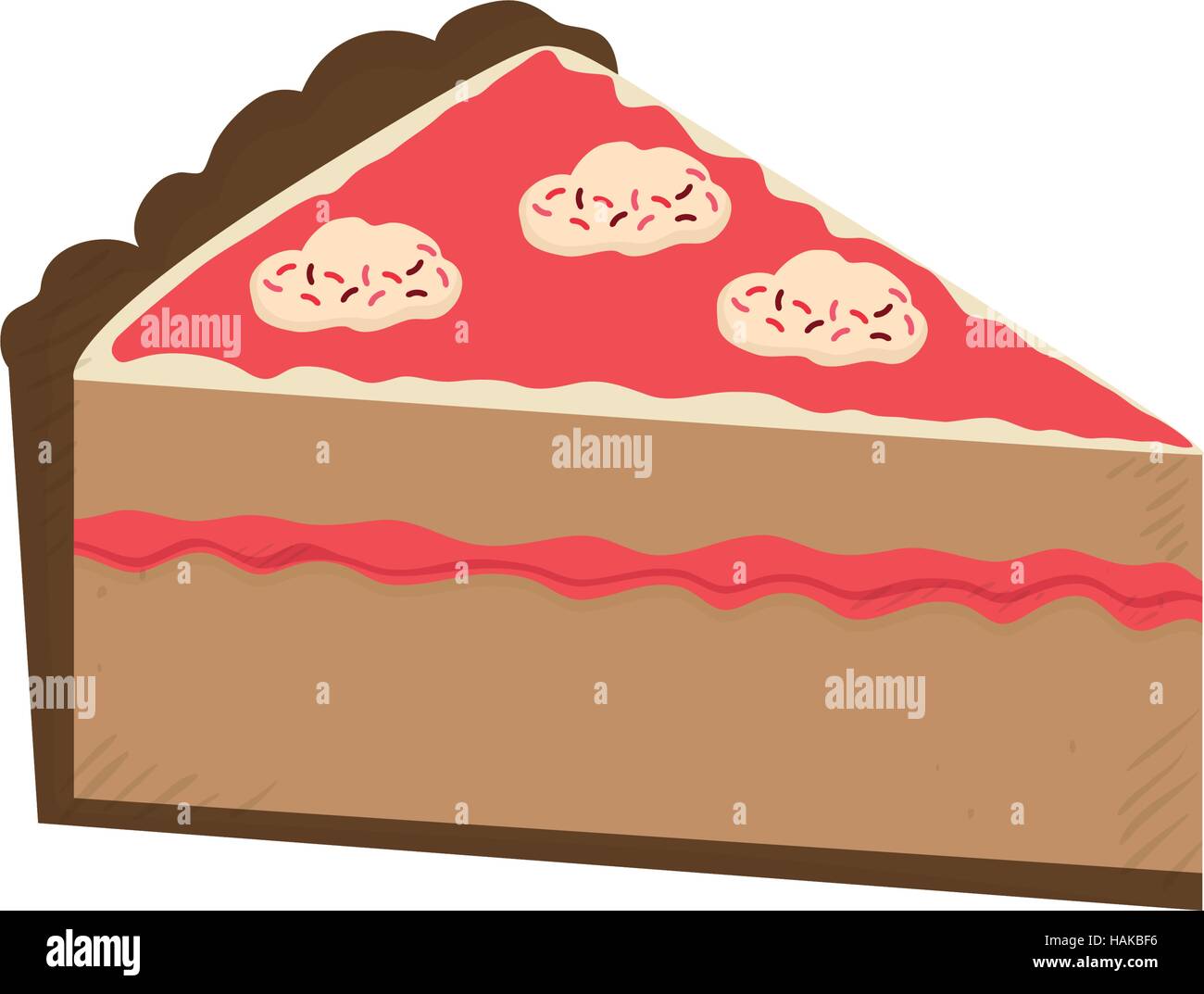 delicious Cake dessert icon vector illustration graphic design Stock ...