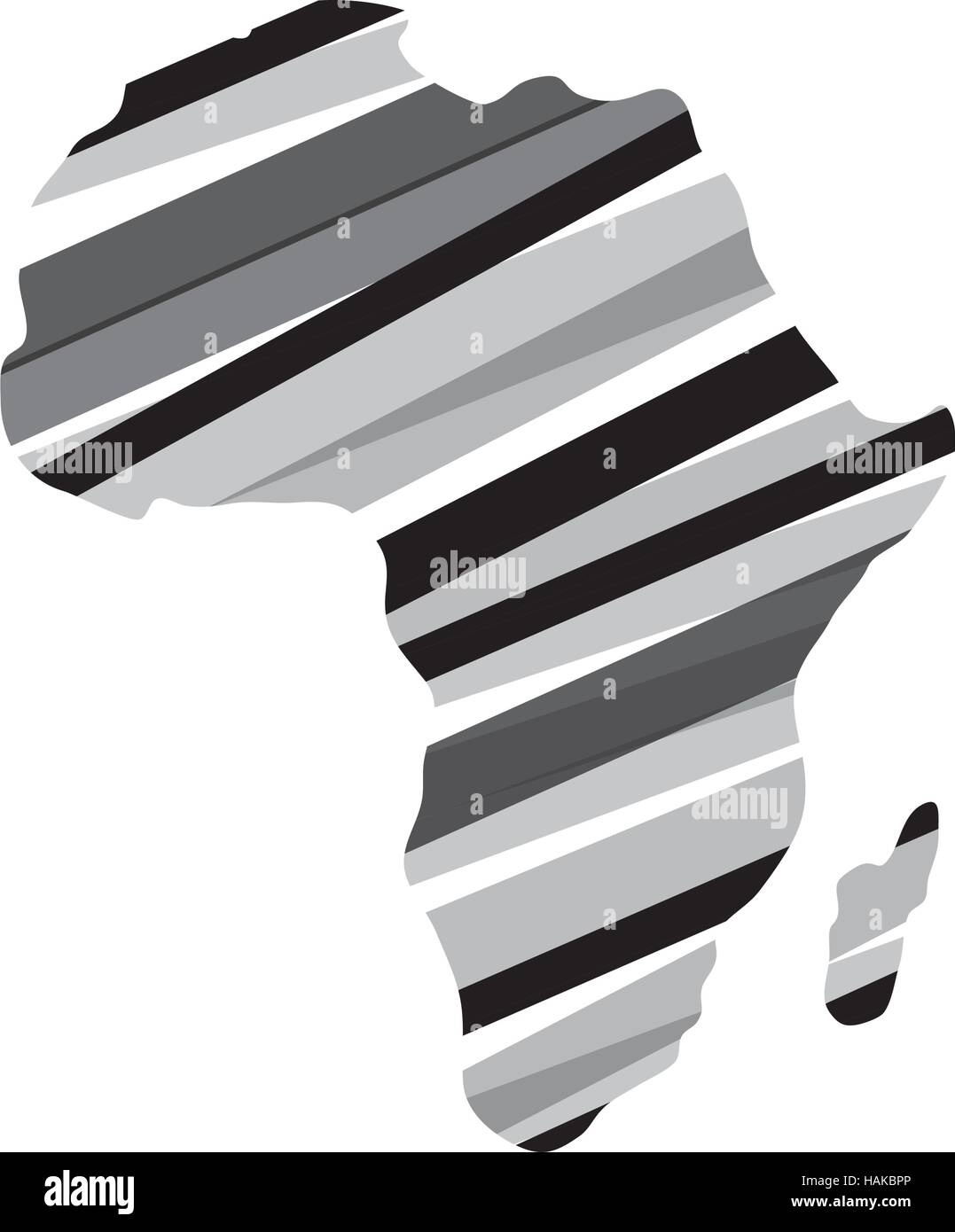 Africa map silhouette icon vector illustration graphic design Stock ...