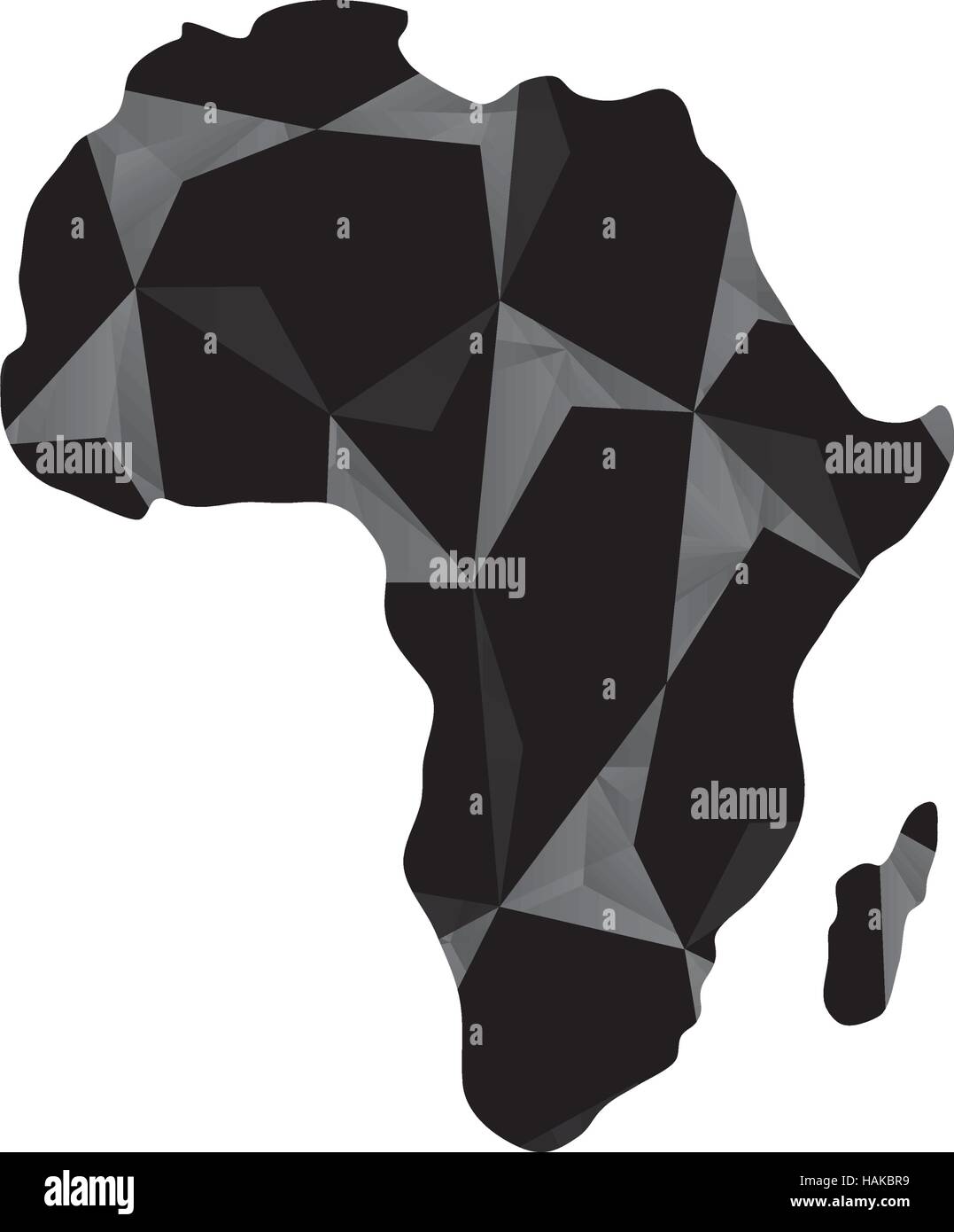 Africa map silhouette icon vector illustration graphic design Stock ...
