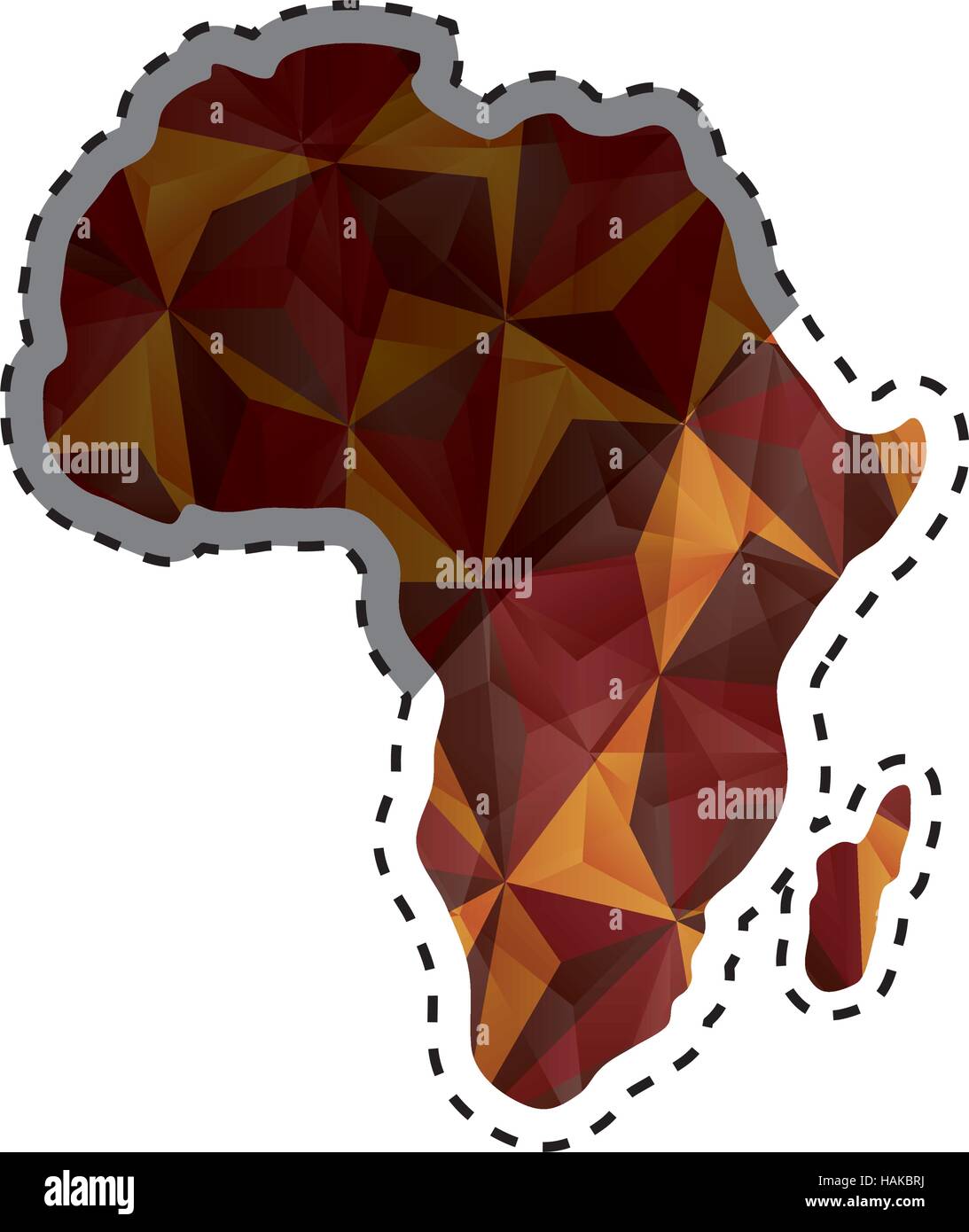 Africa map silhouette icon vector illustration graphic design Stock ...