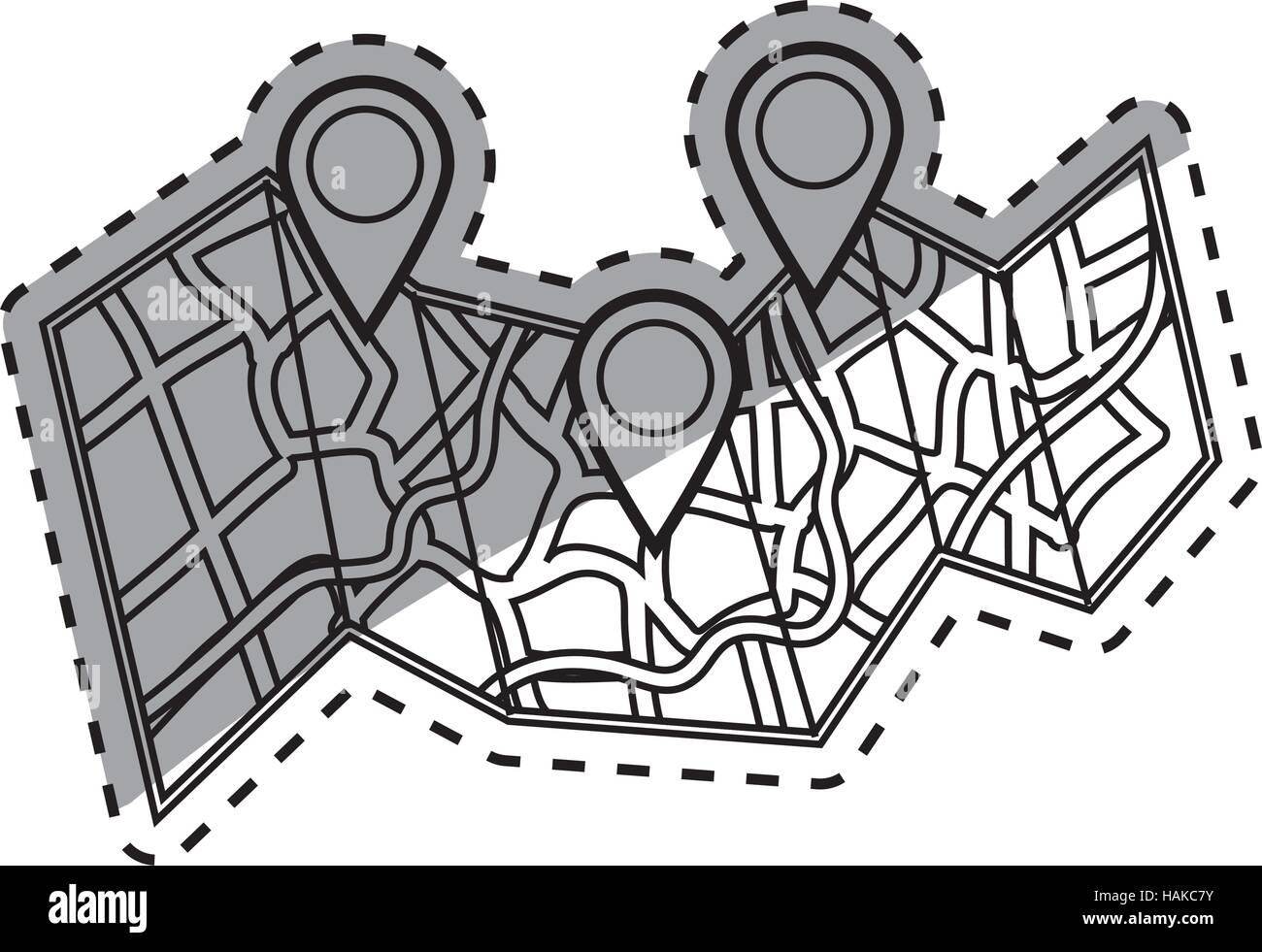 GPS map location icon vector illustration graphic design Stock Vector ...