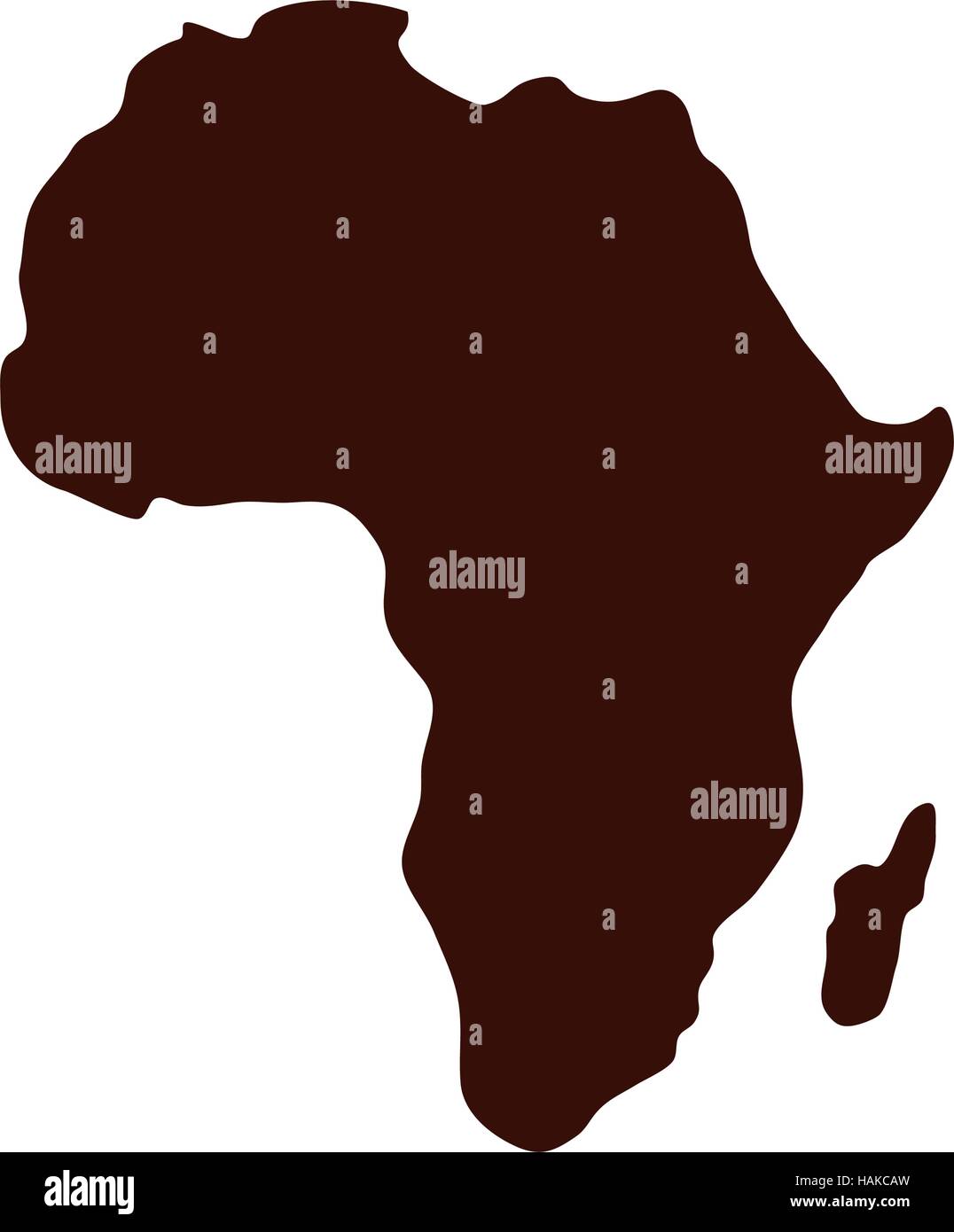 Africa map silhouette icon vector illustration graphic design Stock ...