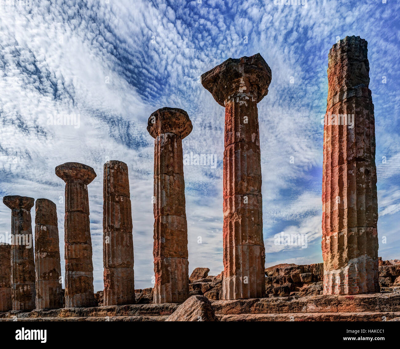 Heracles Temple in Temple Valley Stock Photo Alamy