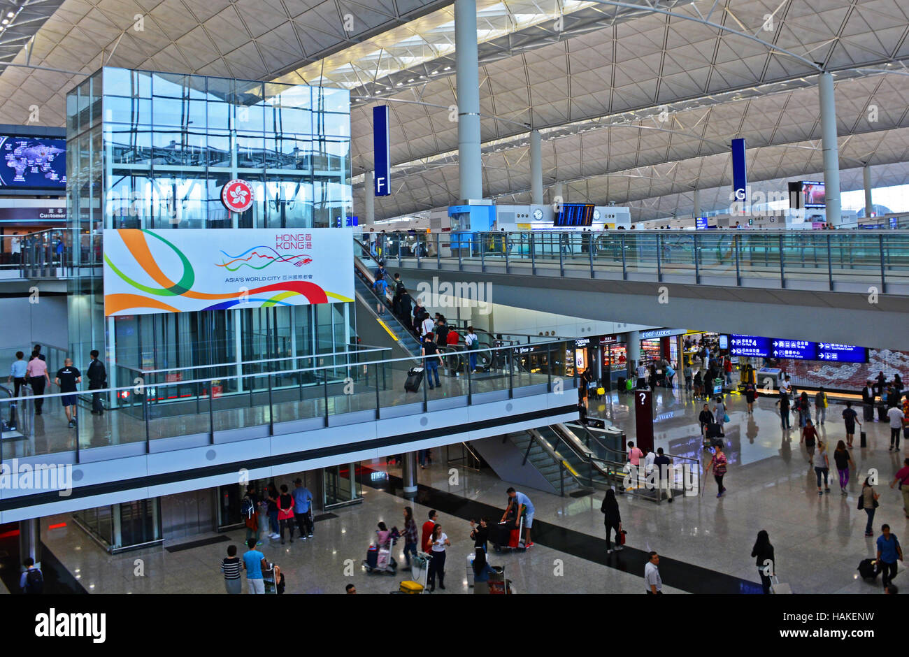 Hong Kong international airport China Stock Photo