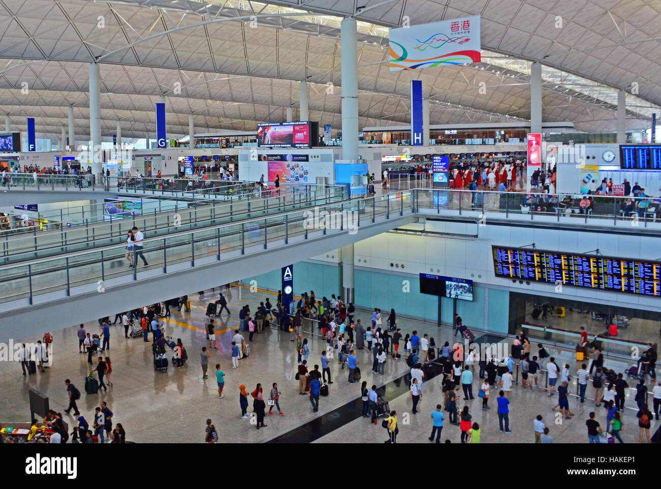 Hong Kong international airport China Stock Photo