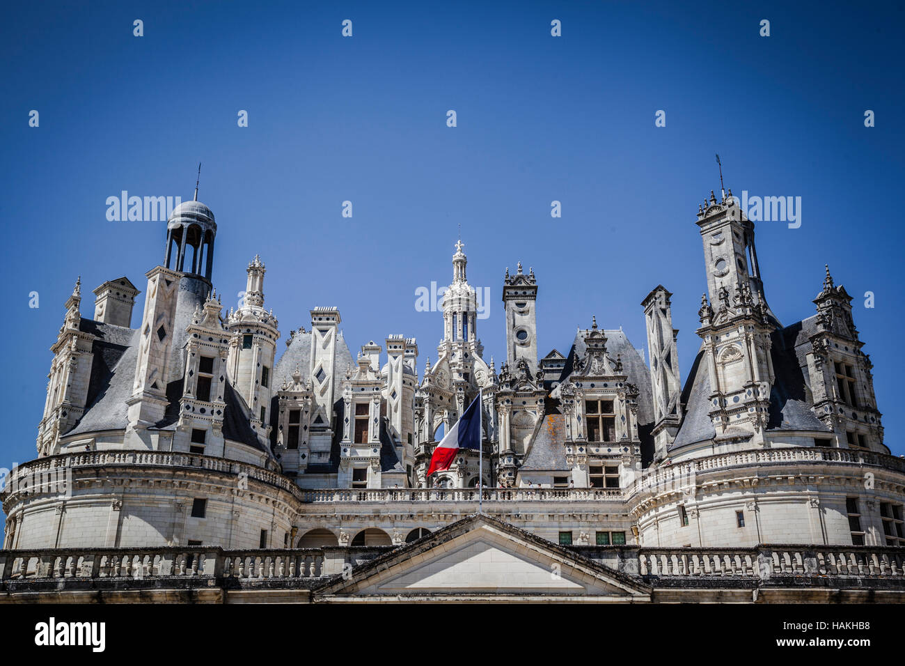 Chateau de Chambord. Chateau de Chambord is royal medieval french castle. Unesco World heritage