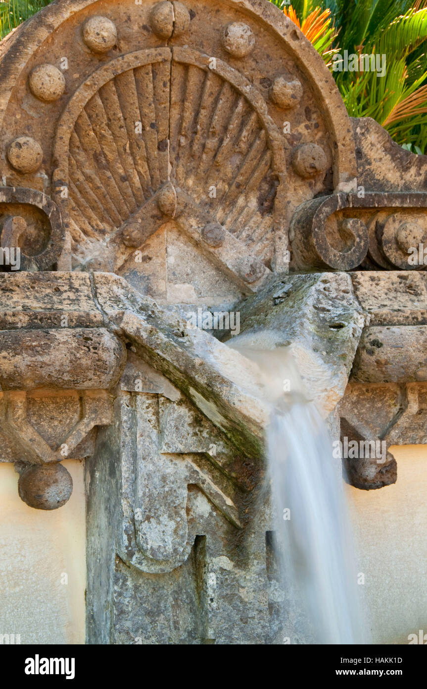 Fountain Plaza, San Antonio Botanical Garden, San Antonio, Texas Stock