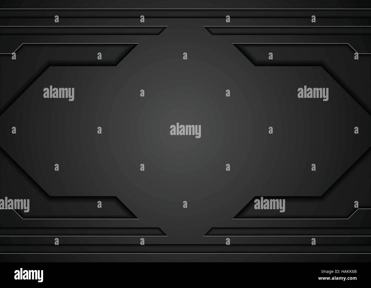Abstract black technology modern template design. Geometric vector ...