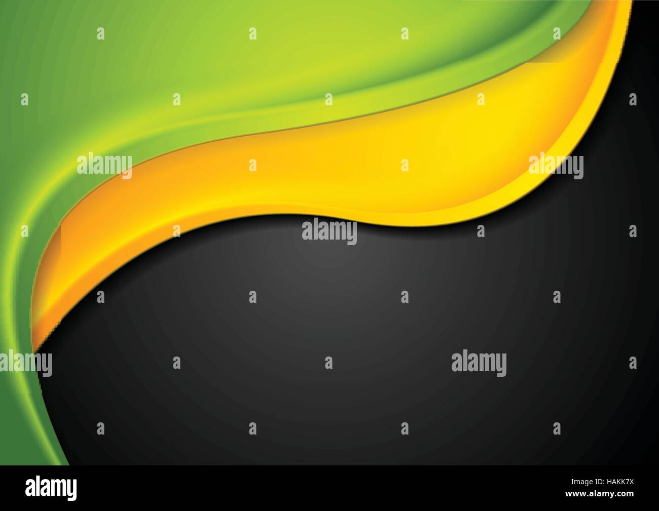 Abstract colorful waves corporate design. Bright wavy vector background ...