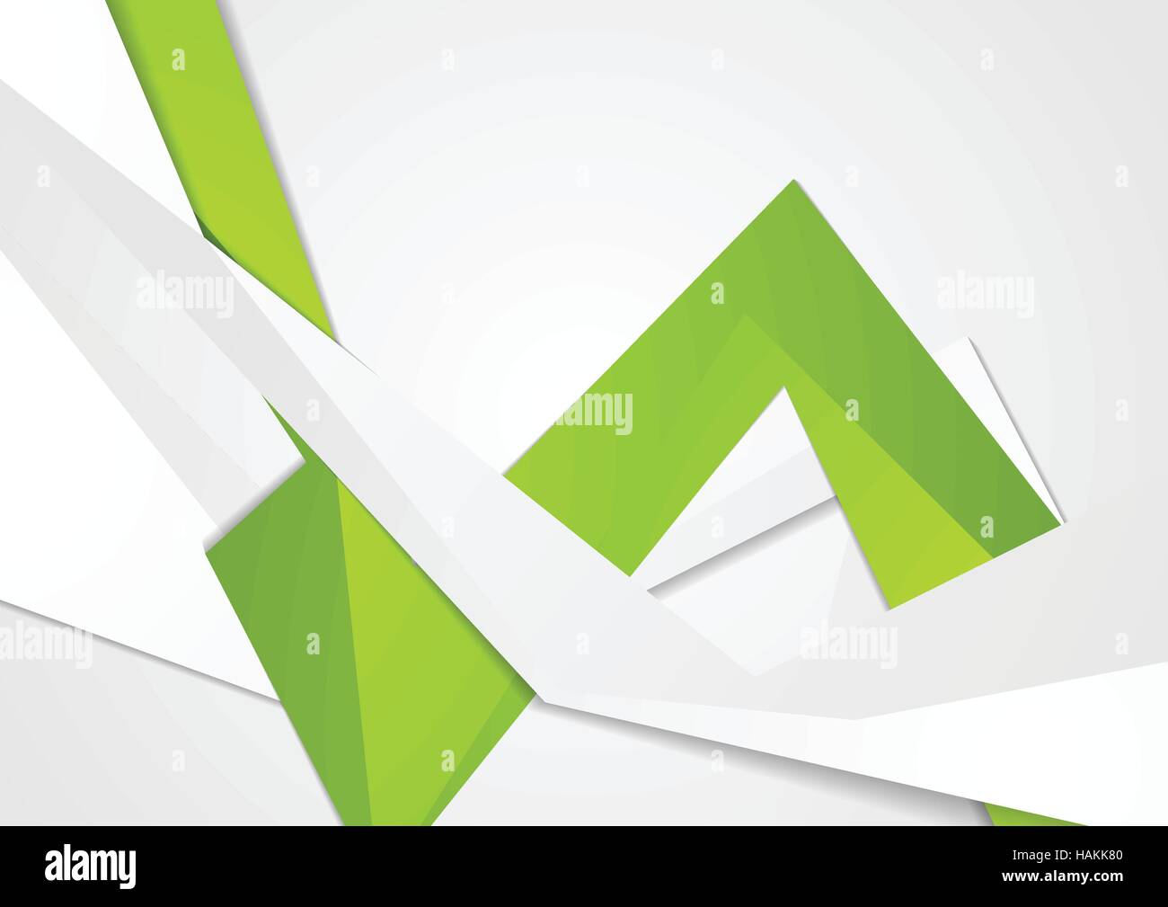 Abstract green grey geometric background. Bright vector graphic