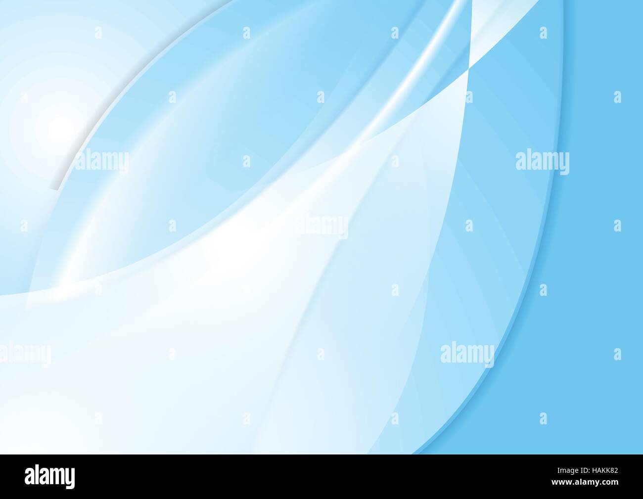 Bright blue smooth waves vector design background Stock Vector Image ...