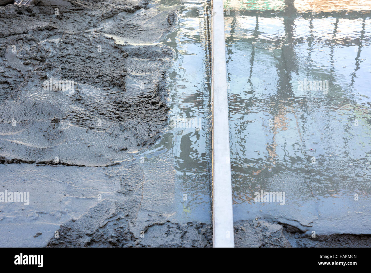 renovation construction site on the roof of a building Stock Photo - Alamy