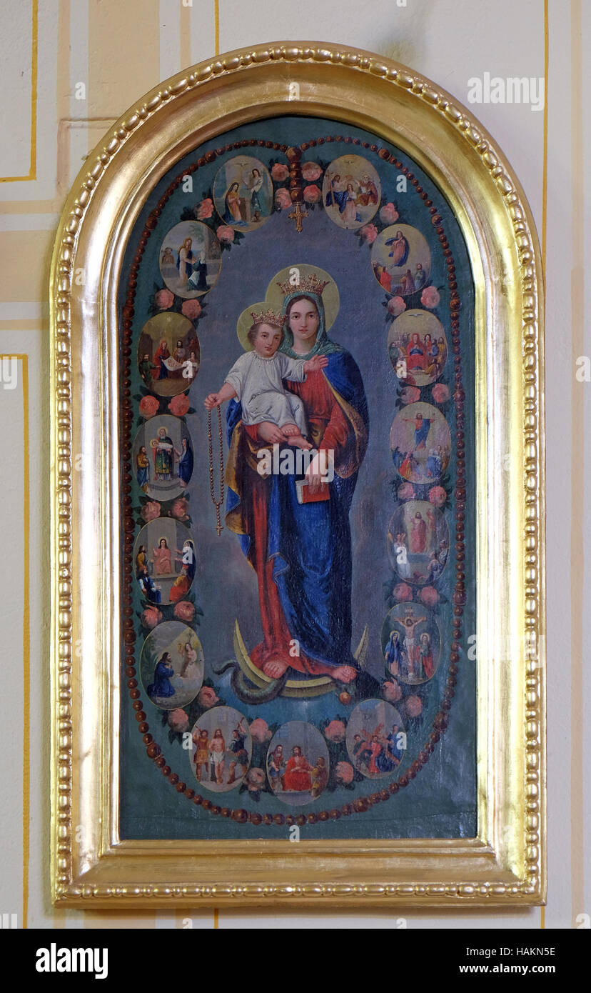 Mary queen of the most holy rosary hi-res stock photography and images ...