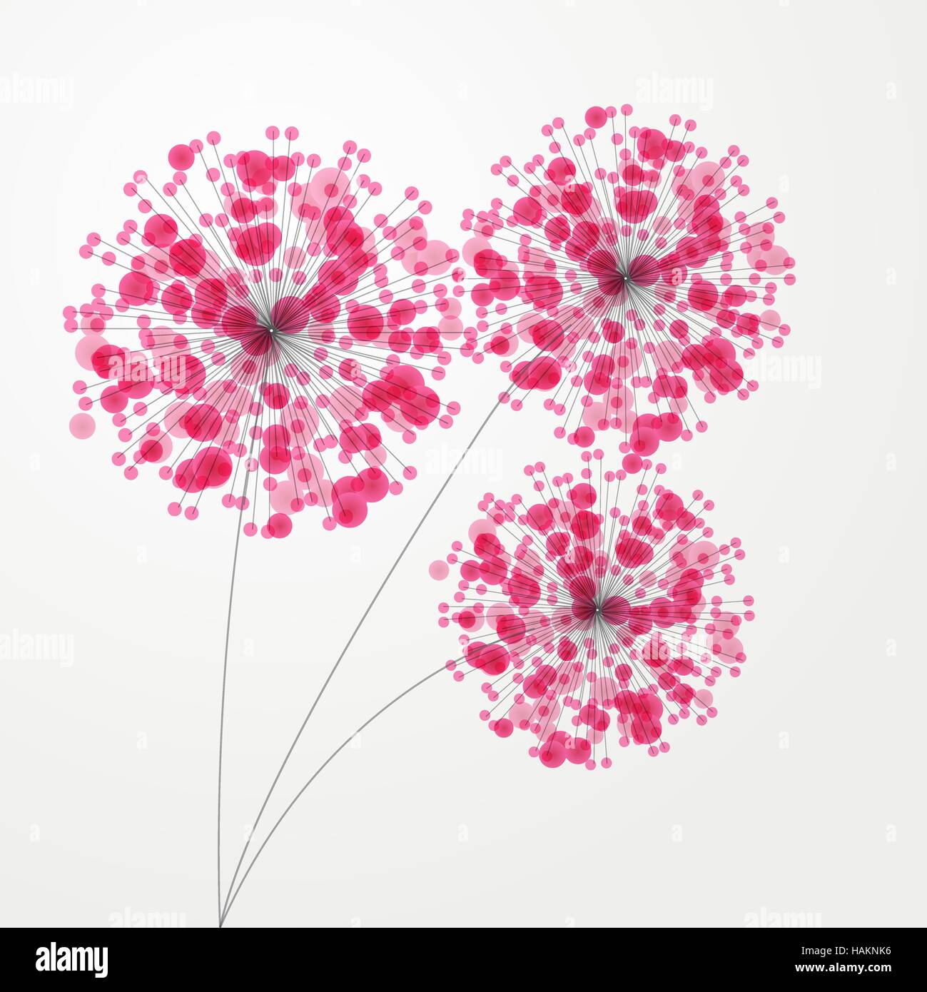 Abstract colorful background with flowers. Vector illustration Stock ...