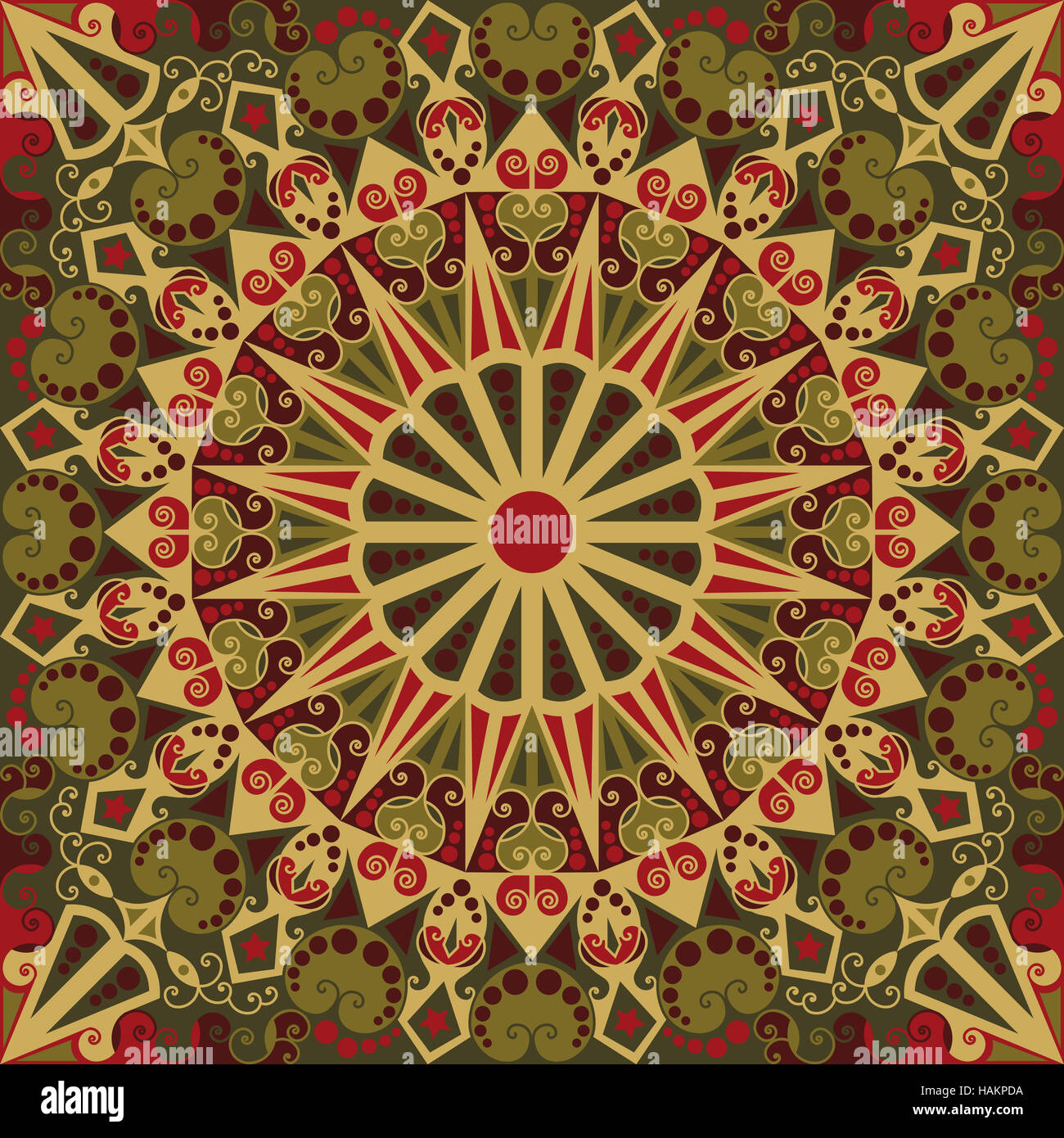 Colorful ethnic patterned background. Arabesque vector ornament Stock ...