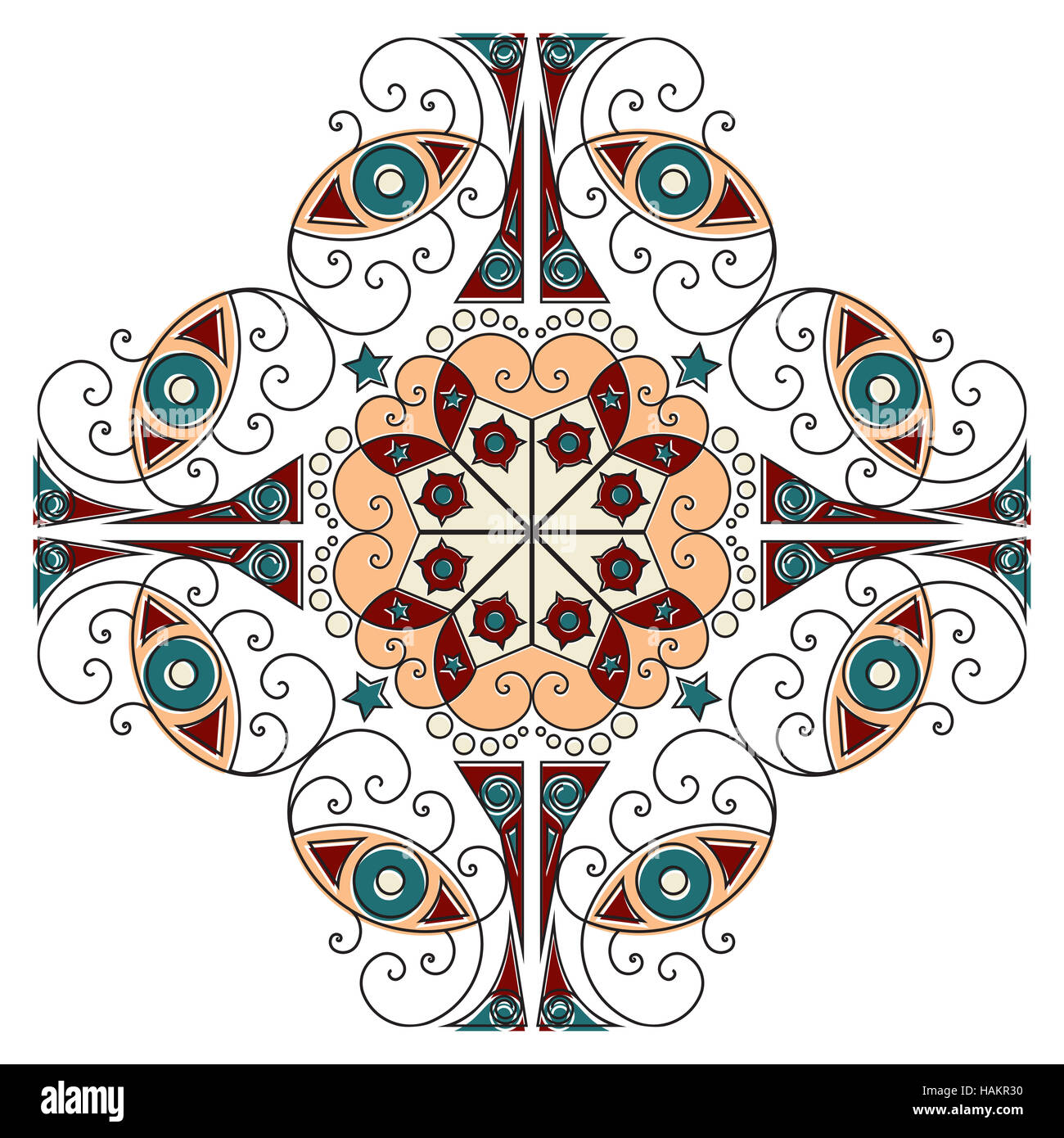 Colorful ethnic pattern. Vector element for design Stock Photo - Alamy