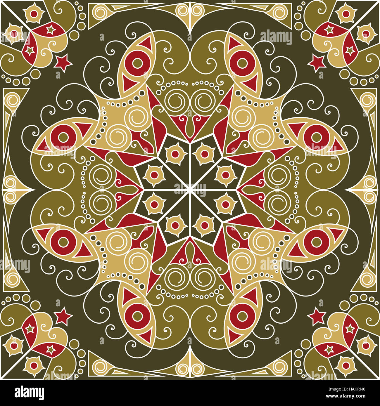 Colorful ethnic patterned background. Arabesque vector ornament Stock ...
