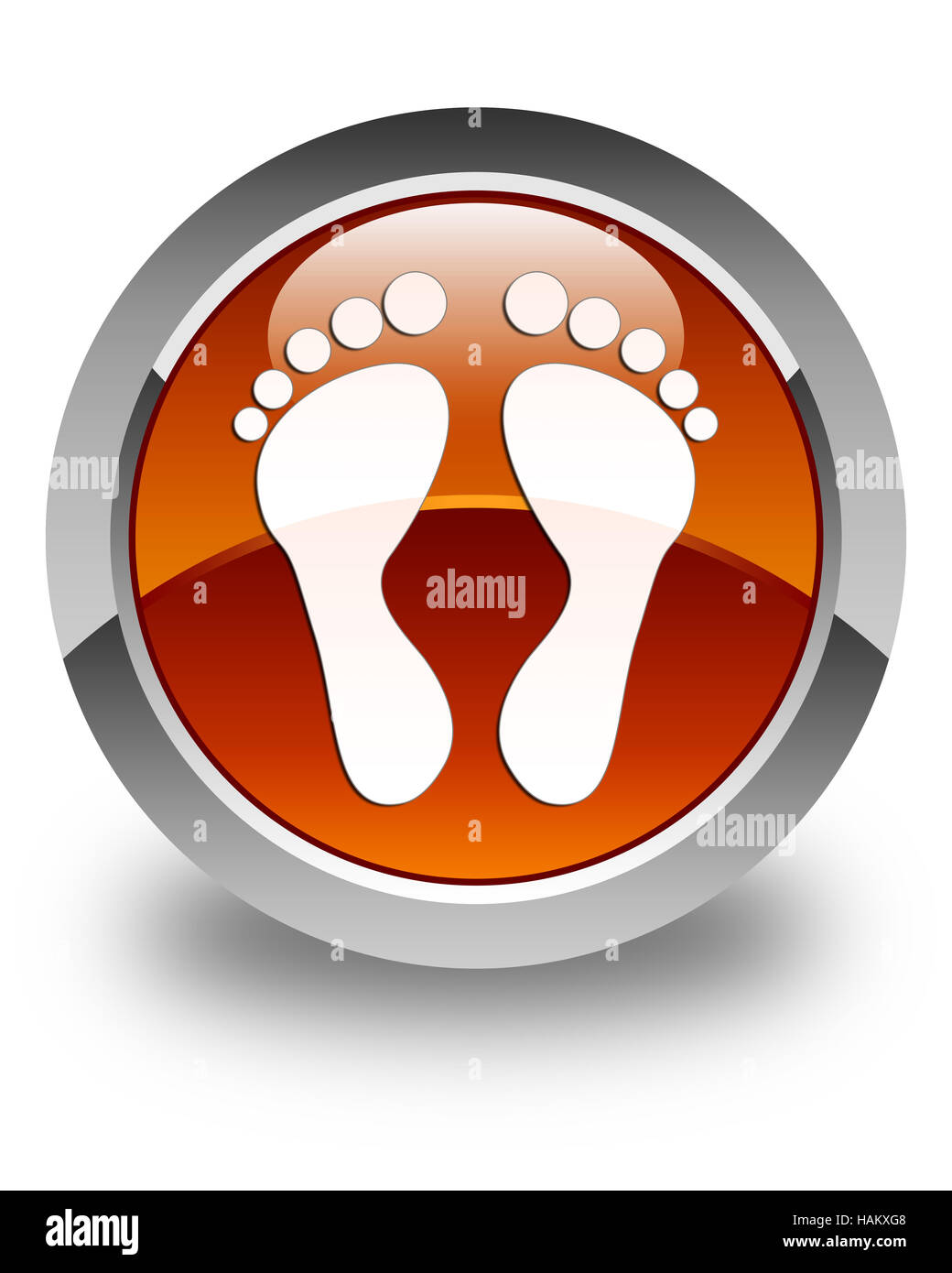 Human footprint isolated icon hi-res stock photography and images - Alamy