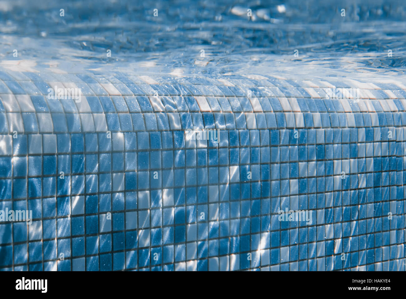 Mosaic tiles swimming pool Underwater Stock Photo Alamy