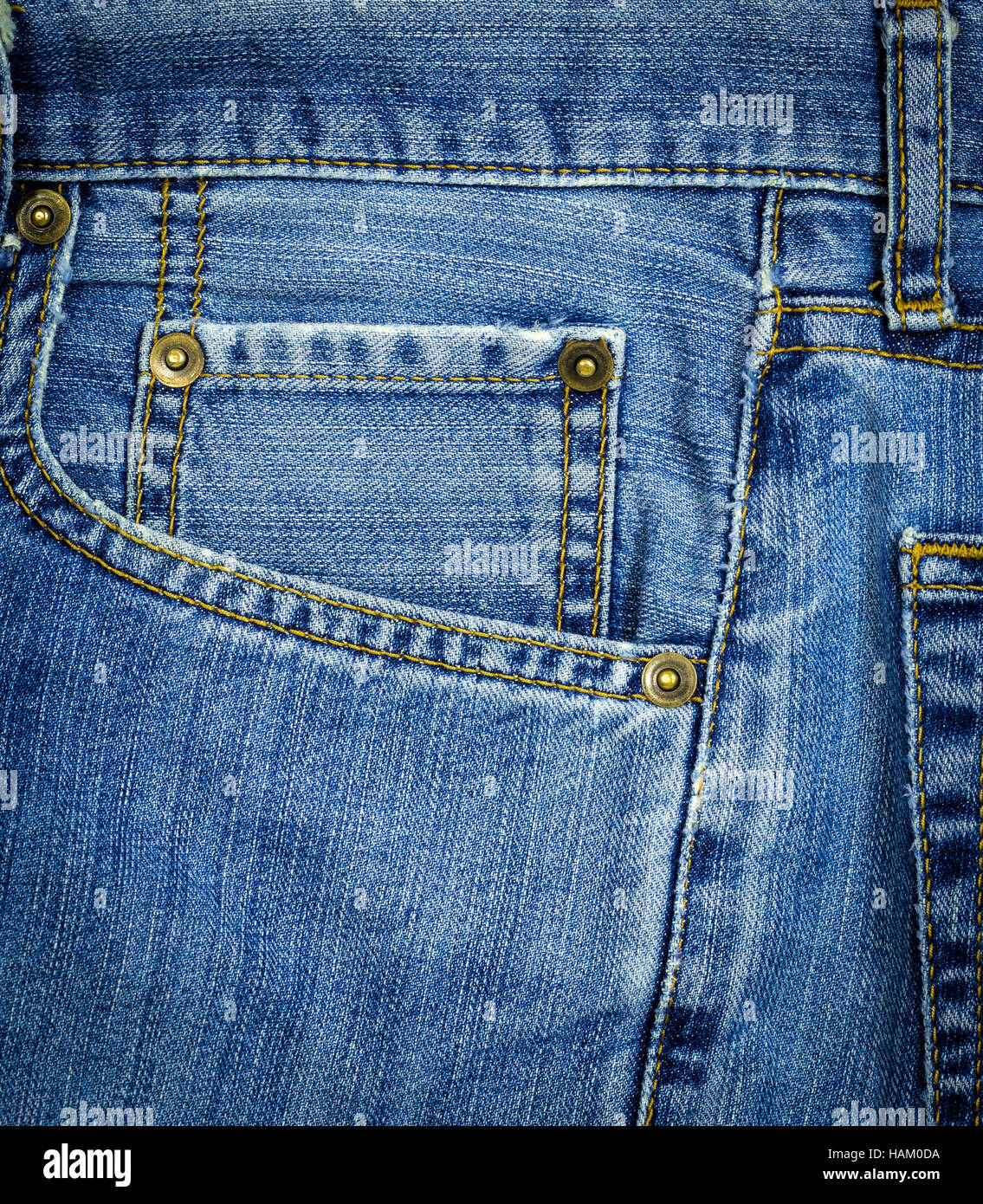 closeup of texture background jean , Pocket detail Stock Photo - Alamy