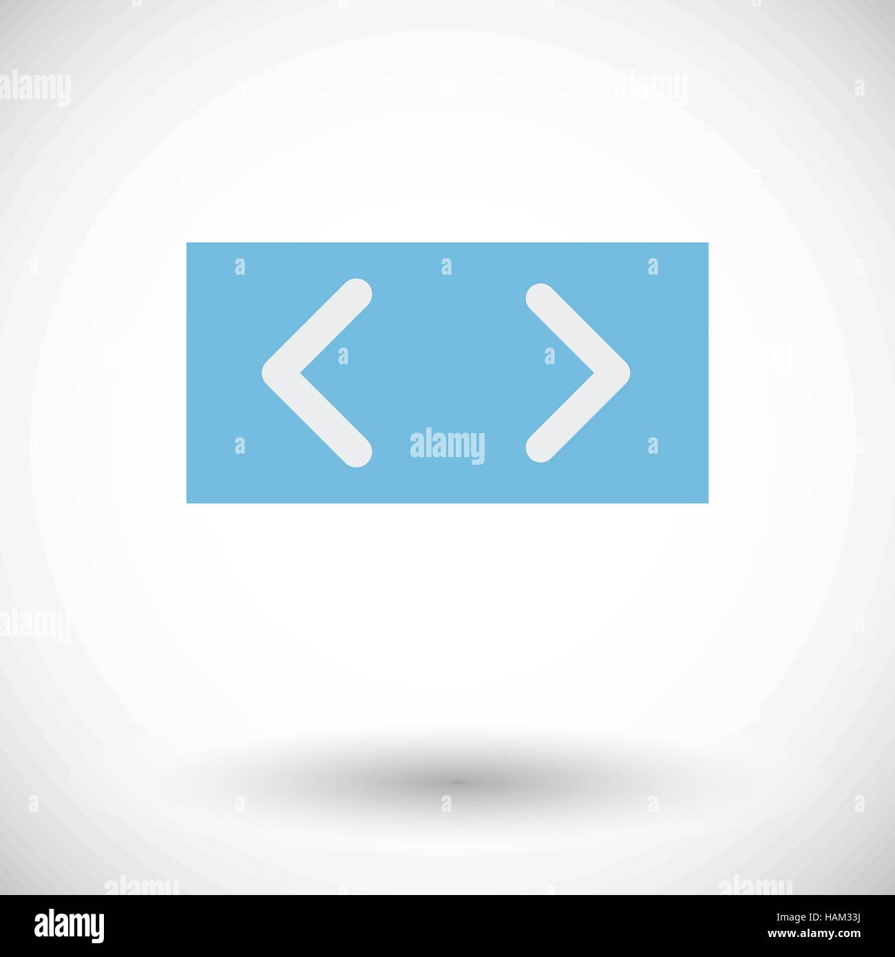 Arrow. Single flat icon on white background. Vector illustration Stock ...